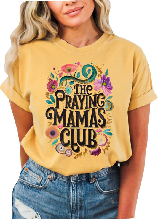 Mothers Day Shirt Christian Mother's Day Shirt Mothers Day TShirt Bible Verse Shirt Christian Mom Shirt Praying Mama's Club Christian Shirt