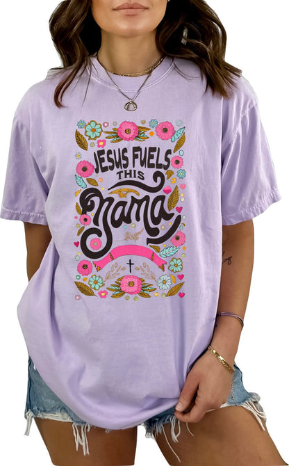 Mothers Day Shirt Christian Mother's Day Shirt Mothers Day TShirt Religious Mothers Day Gift Shirt Jesus Fuels This Mama Shirt