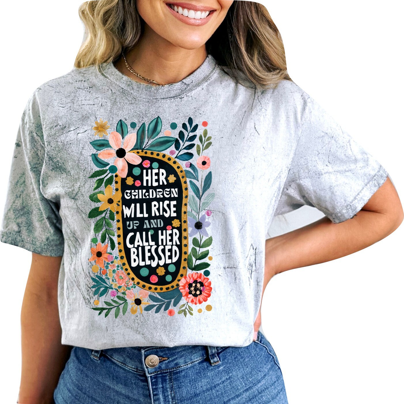 Mothers Day Shirt Christian Mother's Day Shirt Mothers Day TShirt Religious Shirt Her Children will Rise Up and Call Her Blessed Shirt