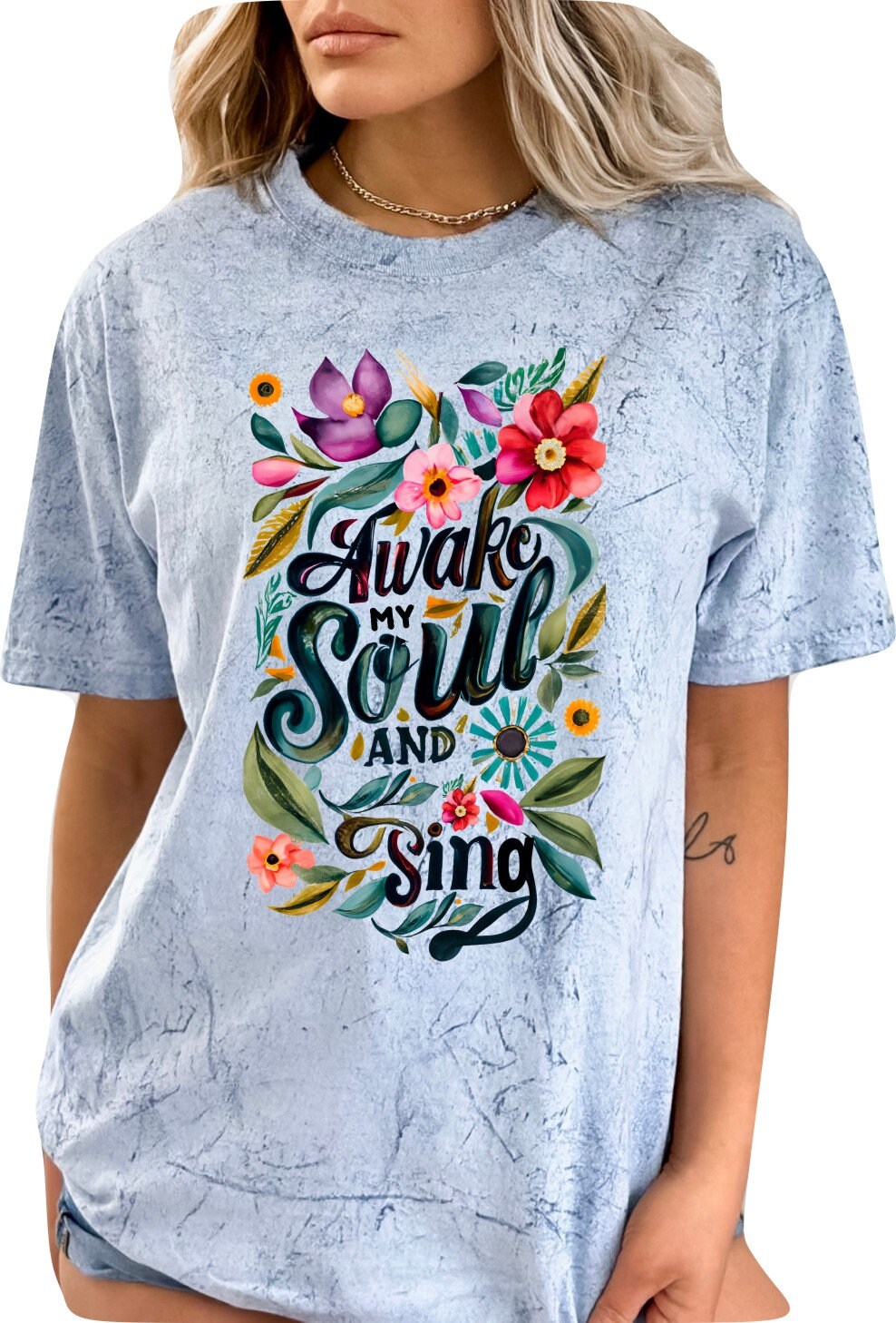 Mothers Day Shirt Christian Mother's Day Shirt Mothers Day TShirt Religious Mothers Day Gift Shirt Awake My Soul and Sing Shirt