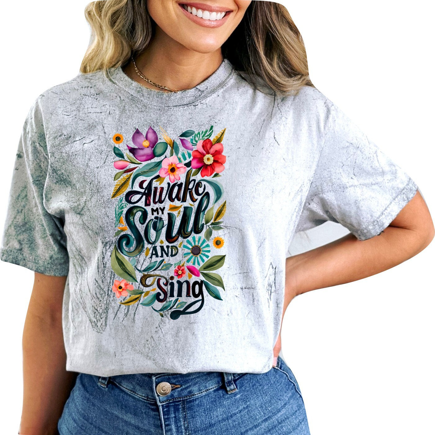 Mothers Day Shirt Christian Mother's Day Shirt Mothers Day TShirt Religious Mothers Day Gift Shirt Awake My Soul and Sing Shirt