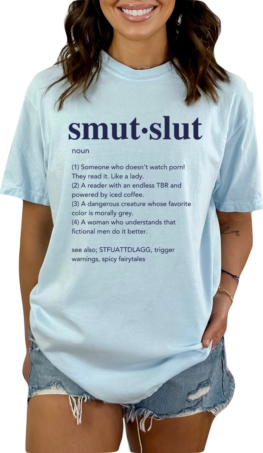 Book Shirt Smut Slut Definition Book TShirt Book Lover Shirt Book T Shirt women Reading Shirts Book Club Shirt Comfort Colors