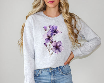 Wildflowers Tshirt Flower Shirt Garden Lover Shirt Flower Lover Shirt Wild Flowers Shirt Floral Tshirt Purple Flowers Watercolor Shirt