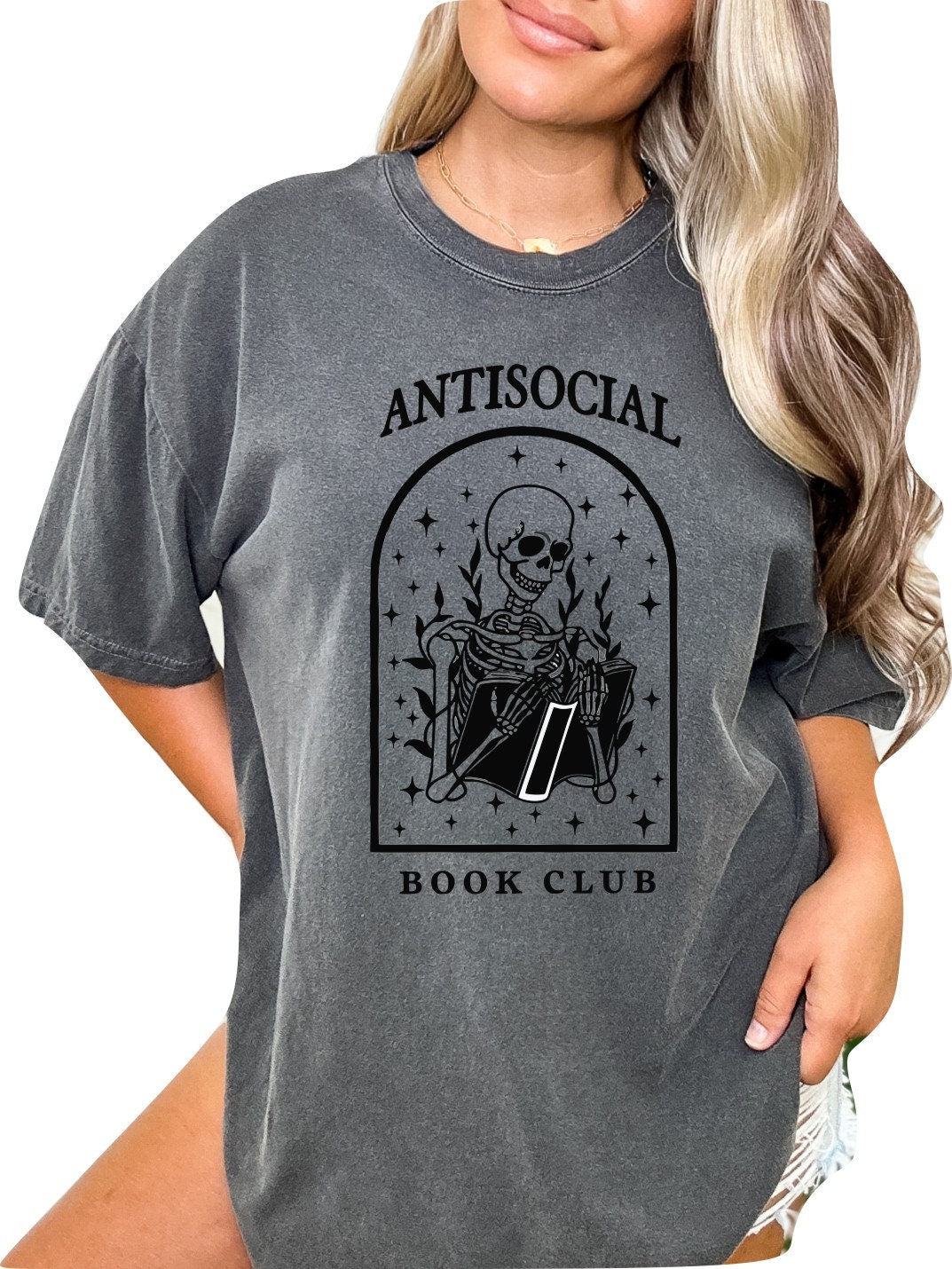 Anti Social Book Club TShirt Book Lover Shirt Book TShirt Women Reading Shirts Book Club Shirt Comfort Colors