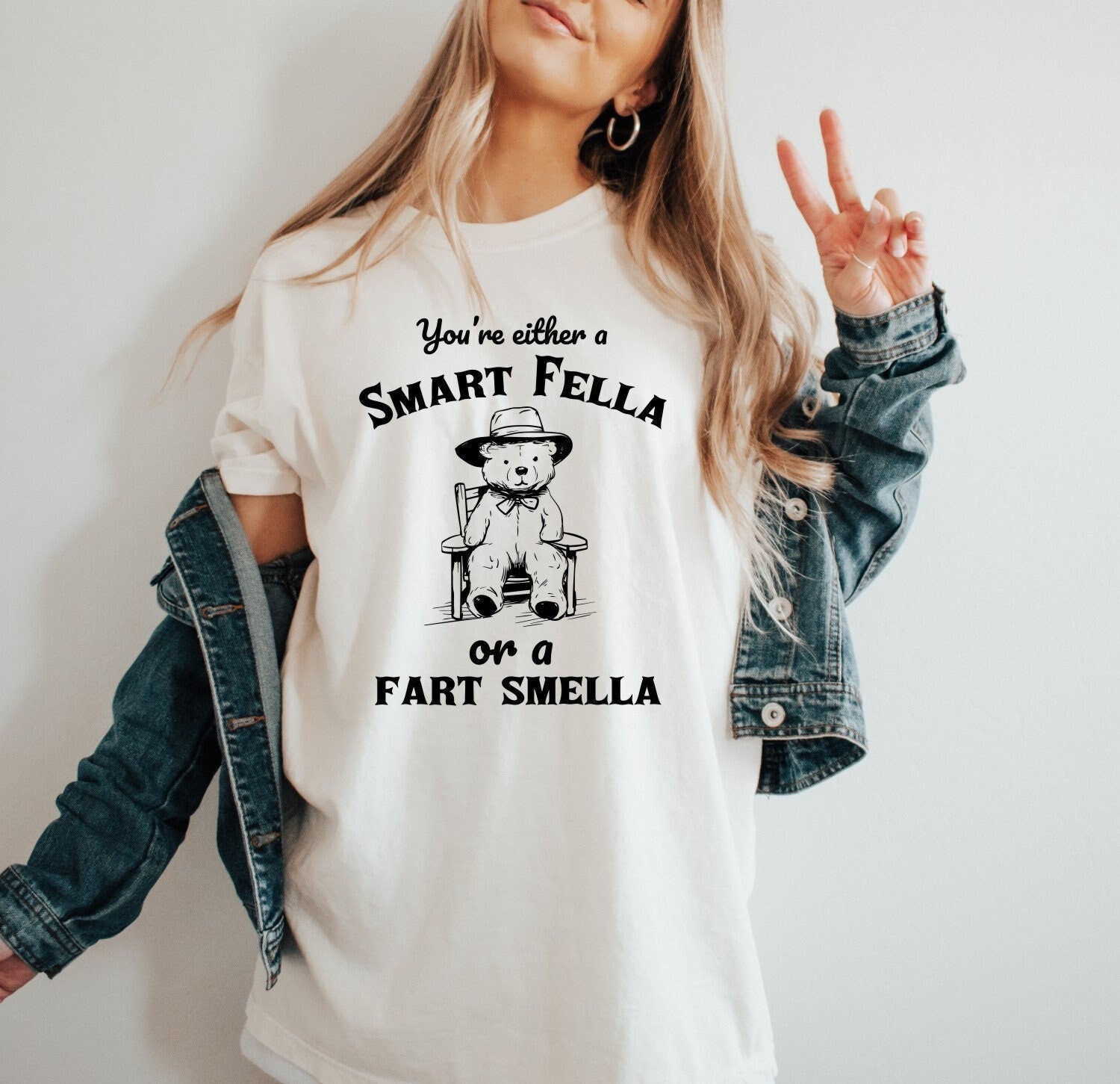 Youre Either a Smart Fella or a Fart Smella Shirt Funny Shirt Sarcastic T-Shirt Retro Shirt Vintage Shirt Trendy Shirt Mental Health Shirt