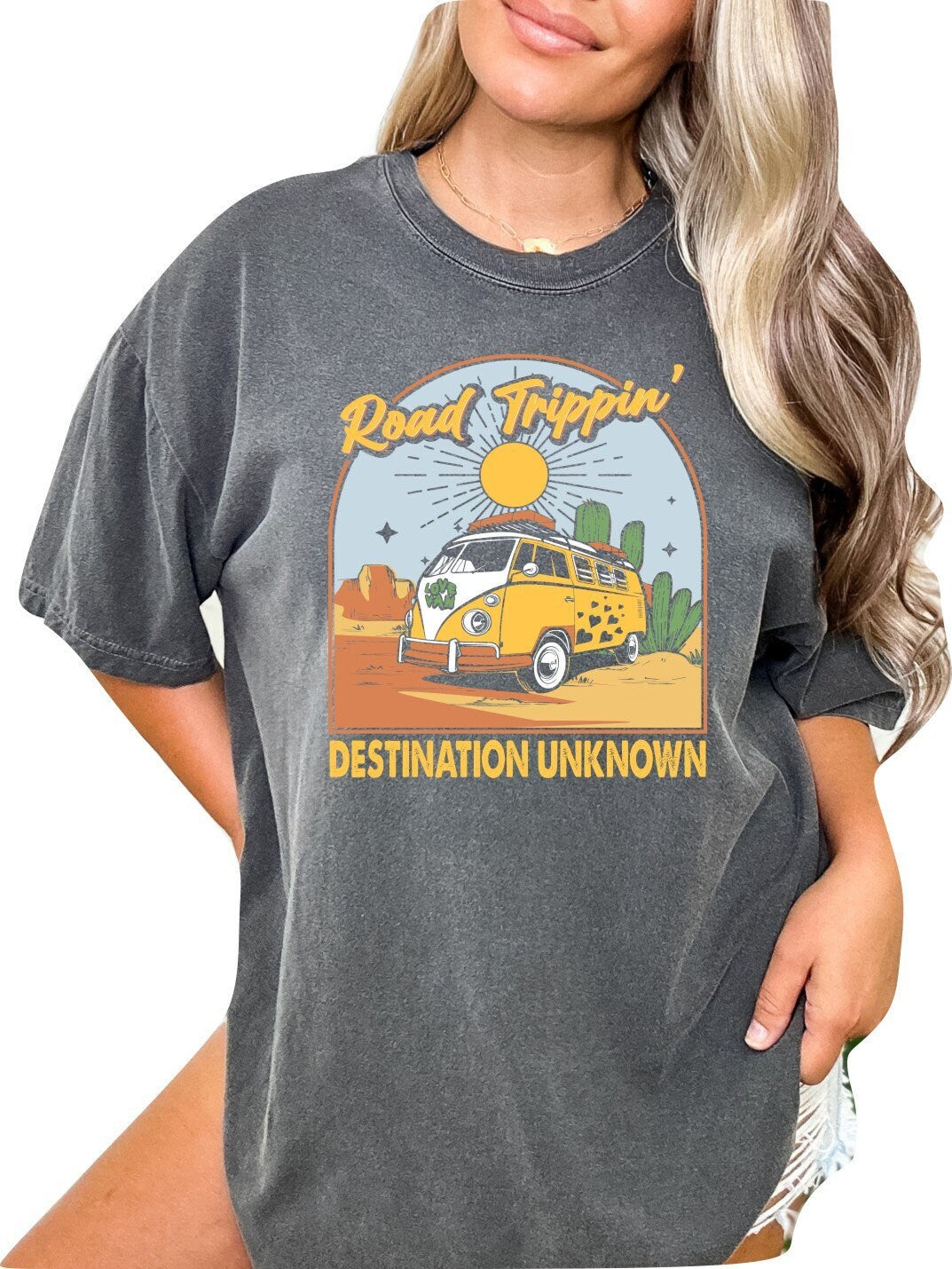 Road Trippin Destination Unknown Shirt Travel Lover Shirt Travel Adventure Shirt Hiking Shirt Desert T-Shirt Camping Shirt Explorer Shirt