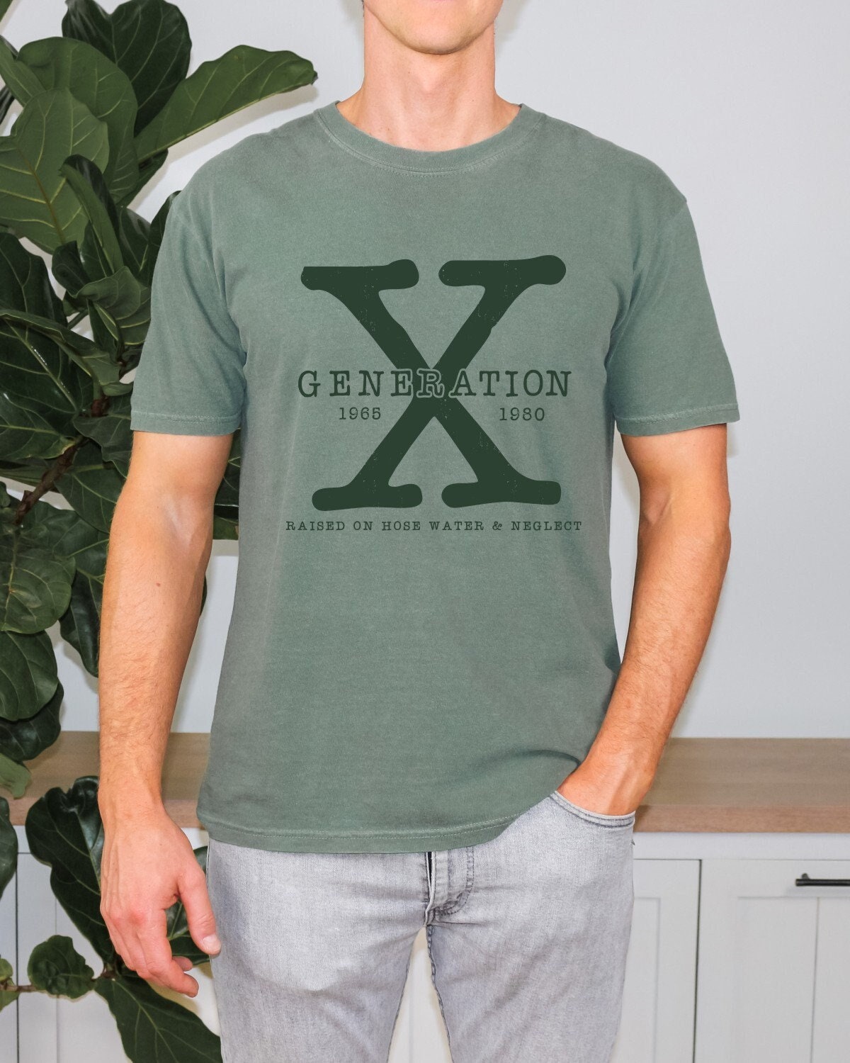 Generation X Shirt Mens Colors Generation X T-Shirt Gen X T-Shirt Mens Generation X Shirt Raised on Hose Water and Neglect Shirt