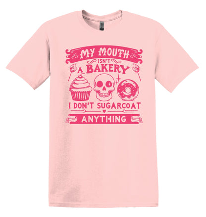 My Mouth isn't a Bakery T-shirt Graphic Shirt Funny Adult TShirt Vintage Funny TShirt Nostalgia T-Shirt Relaxed Cotton Tee T-Shirt