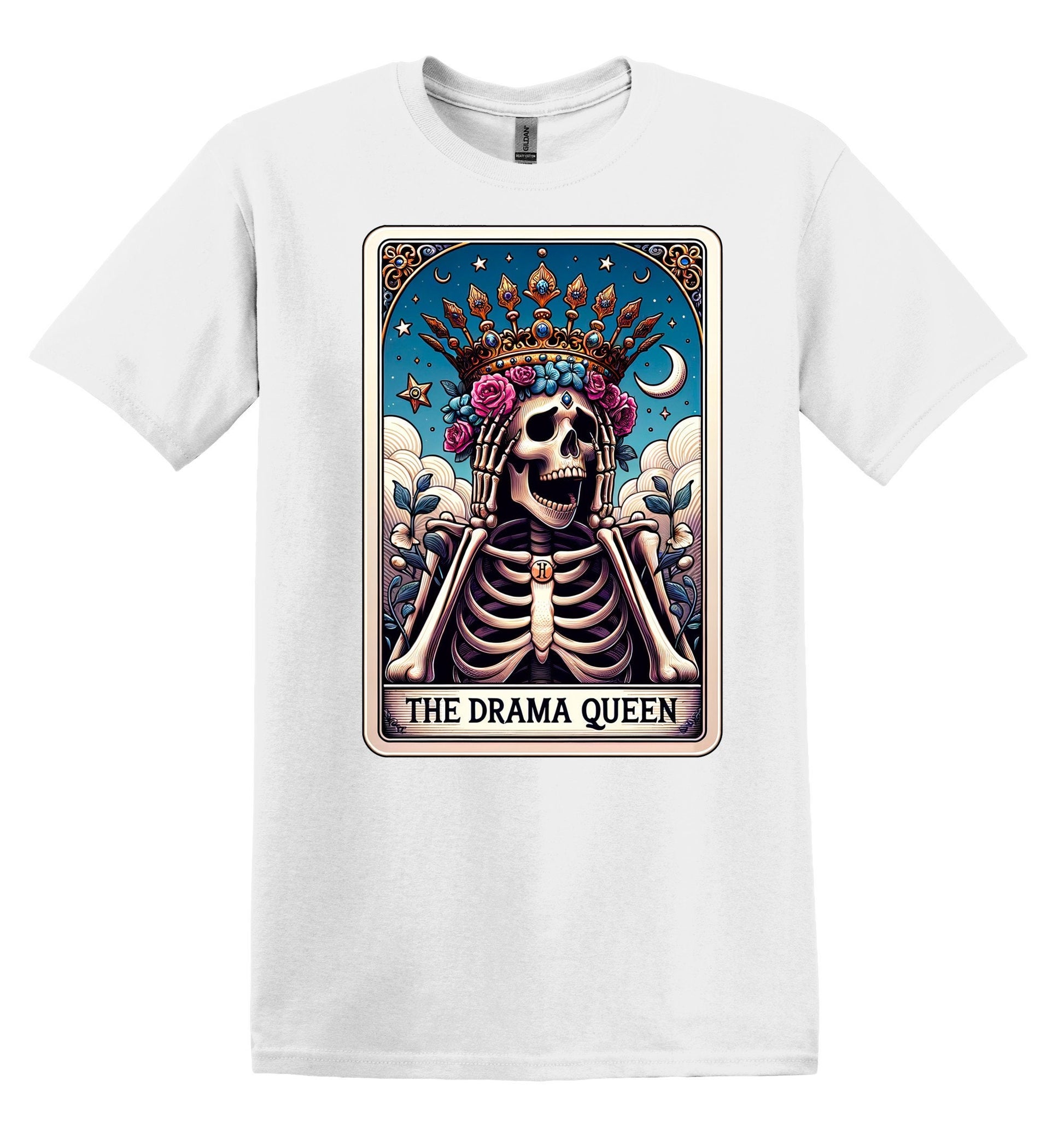 The Drama Queen Shirt Funny Gift Unisex Shirt Gift for Her Retro Tshirt Vintage Graphic Shirt Joke Shirt Funny Tarot Card Shirt