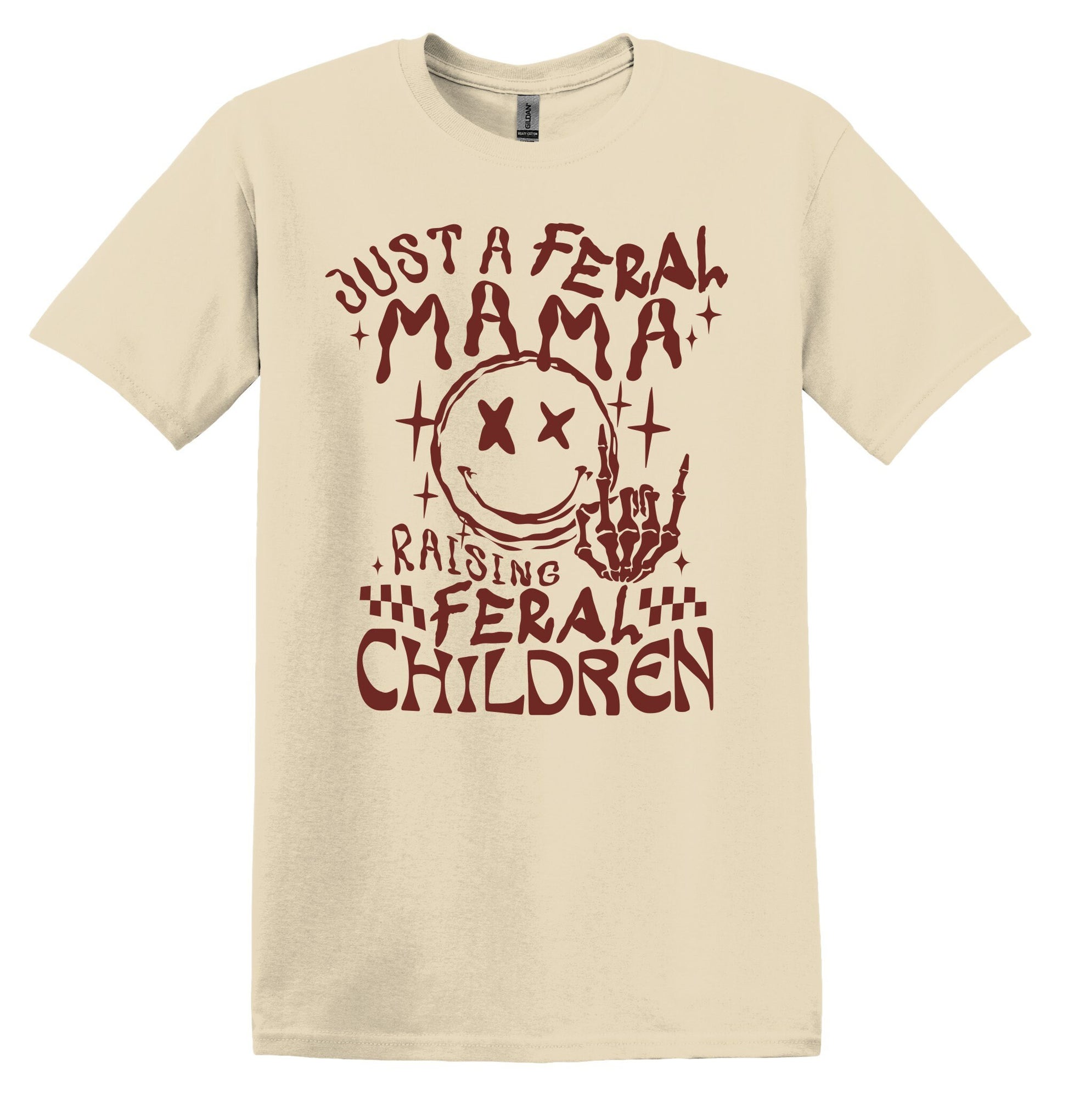 Just a Feral Mama Raising Feral Children Shirt Funny Adult TShirt Vintage Mothers Day Shirt Mothers Day Gift Mom Shirt Mom Gift Mothers Day