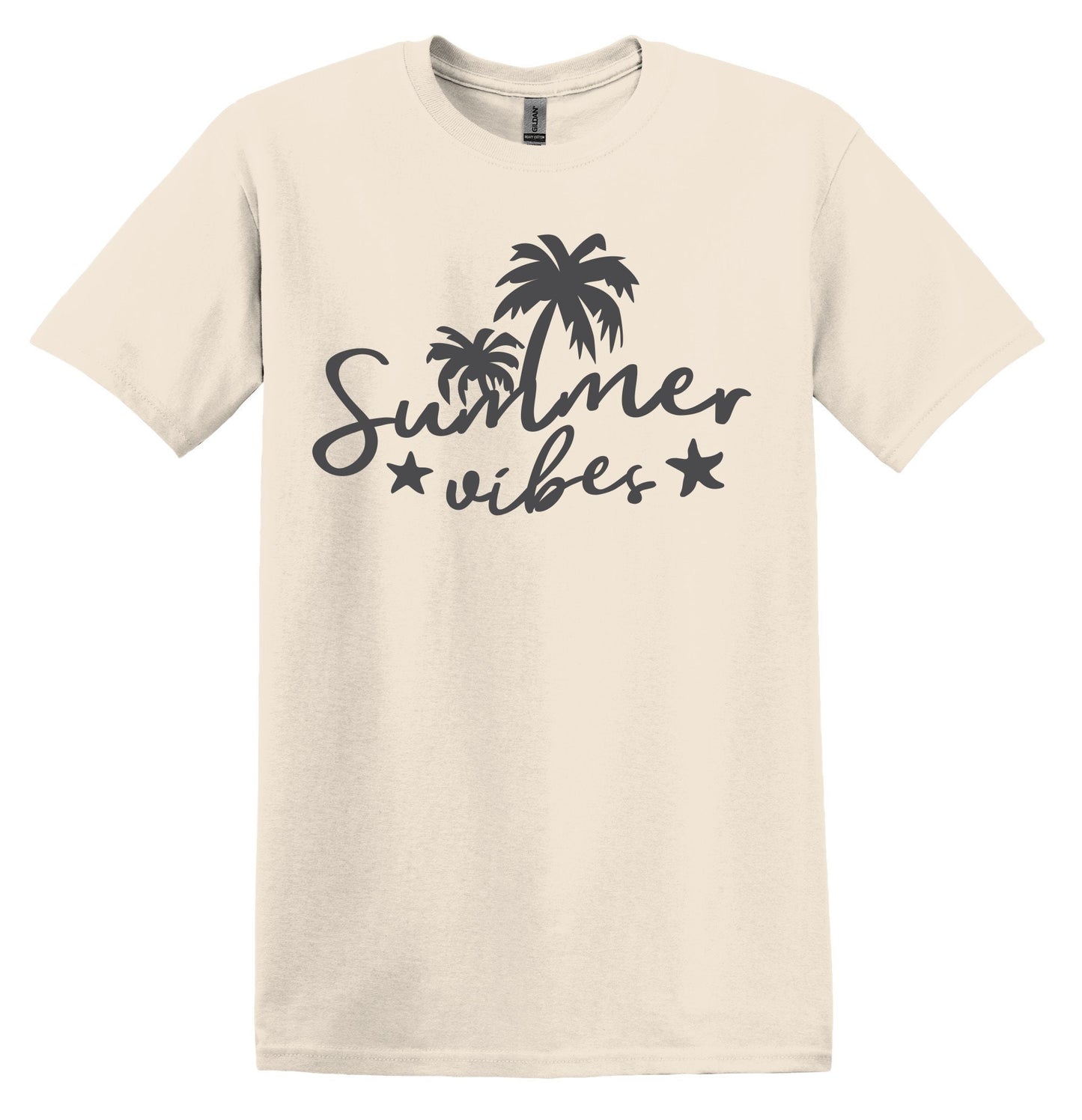 Summer Vibes Palm Tree Cute Summer Shirt Trendy Summer Tshirt Funny Adult TShirt Vintage Funny TShirt Nostalgia Shirt Relaxed Cotton Tee