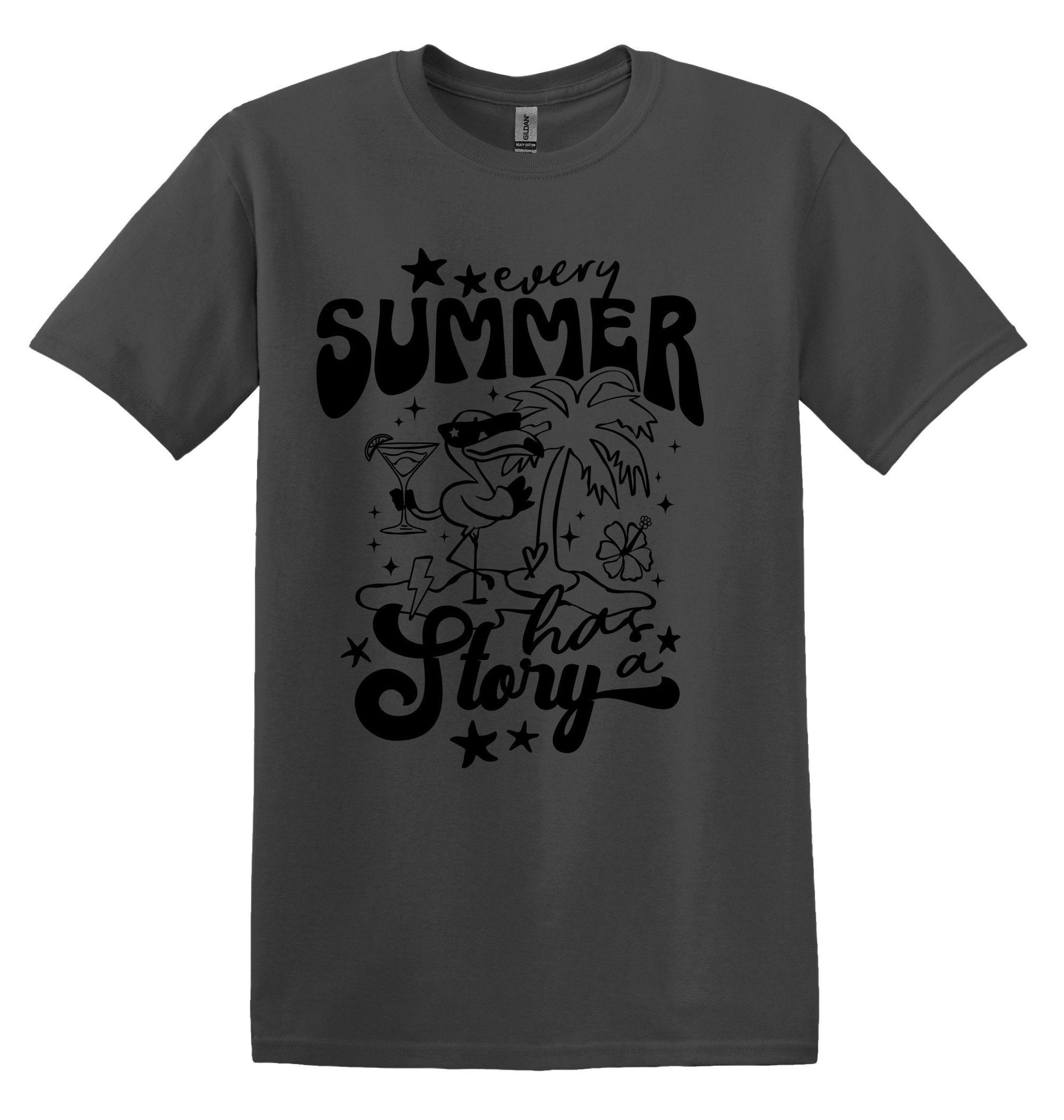 Every Summer has a Story Cute Summer Shirt Trendy Summer Tshirt Funny Adult TShirt Vintage Funny TShirt Nostalgia Shirt Relaxed Cotton Tee