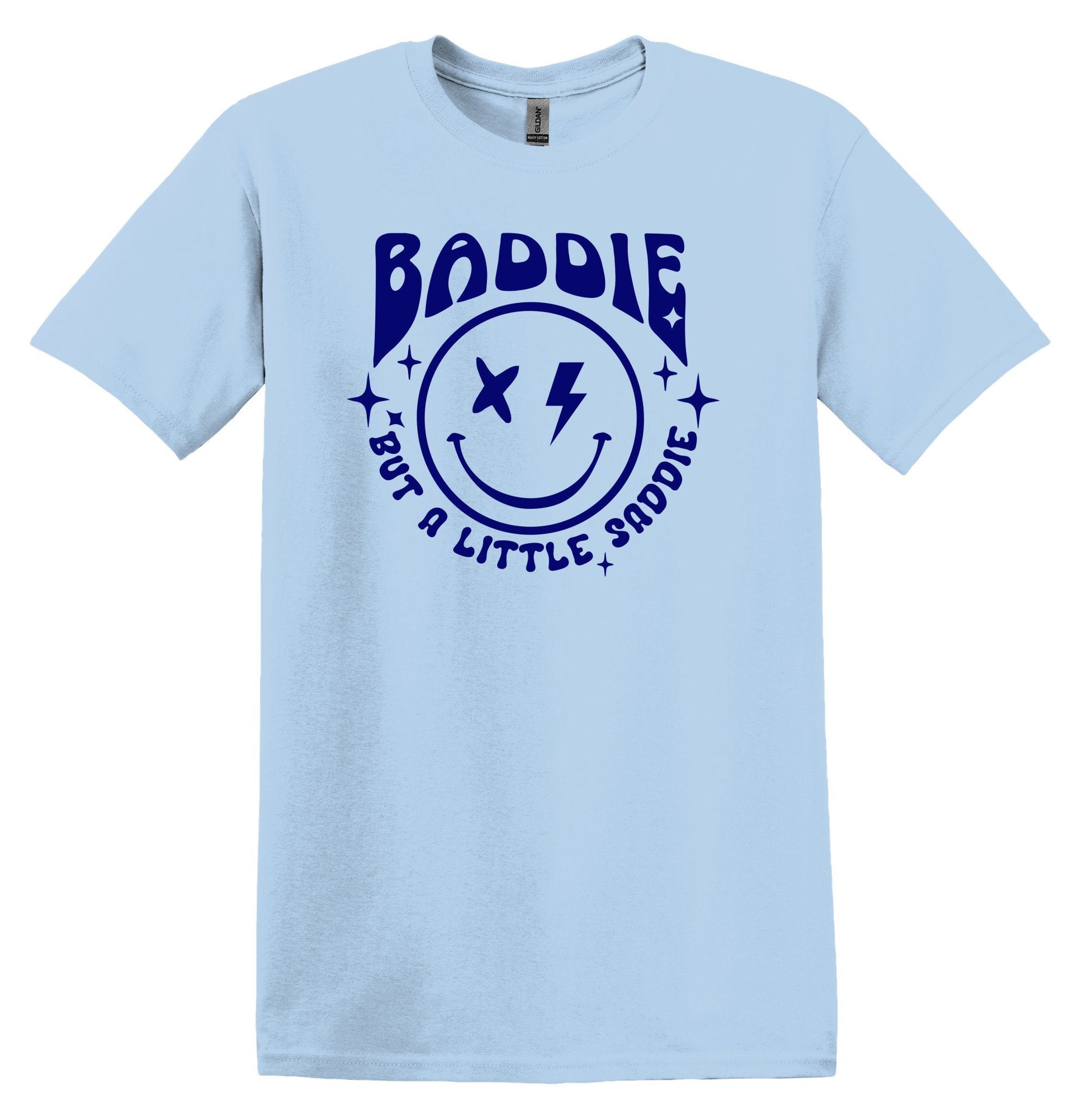 Baddie but a Little Saddie T-shirt Graphic Shirt Funny Adult TShirt Vintage Funny TShirt Nostalgia T-Shirt Relaxed Cotton Tee T-Shirt