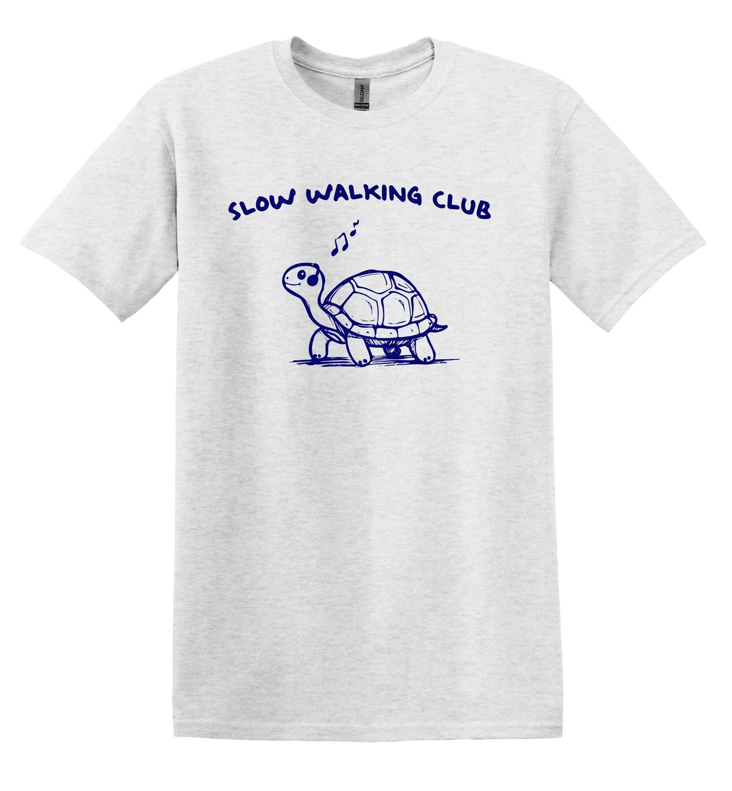 Slow Walking Club T-shirt Graphic Shirt Funny Adult TShirt Vintage Funny TShirt Nostalgia T-Shirt Relaxed Cotton Tee T-Shirt