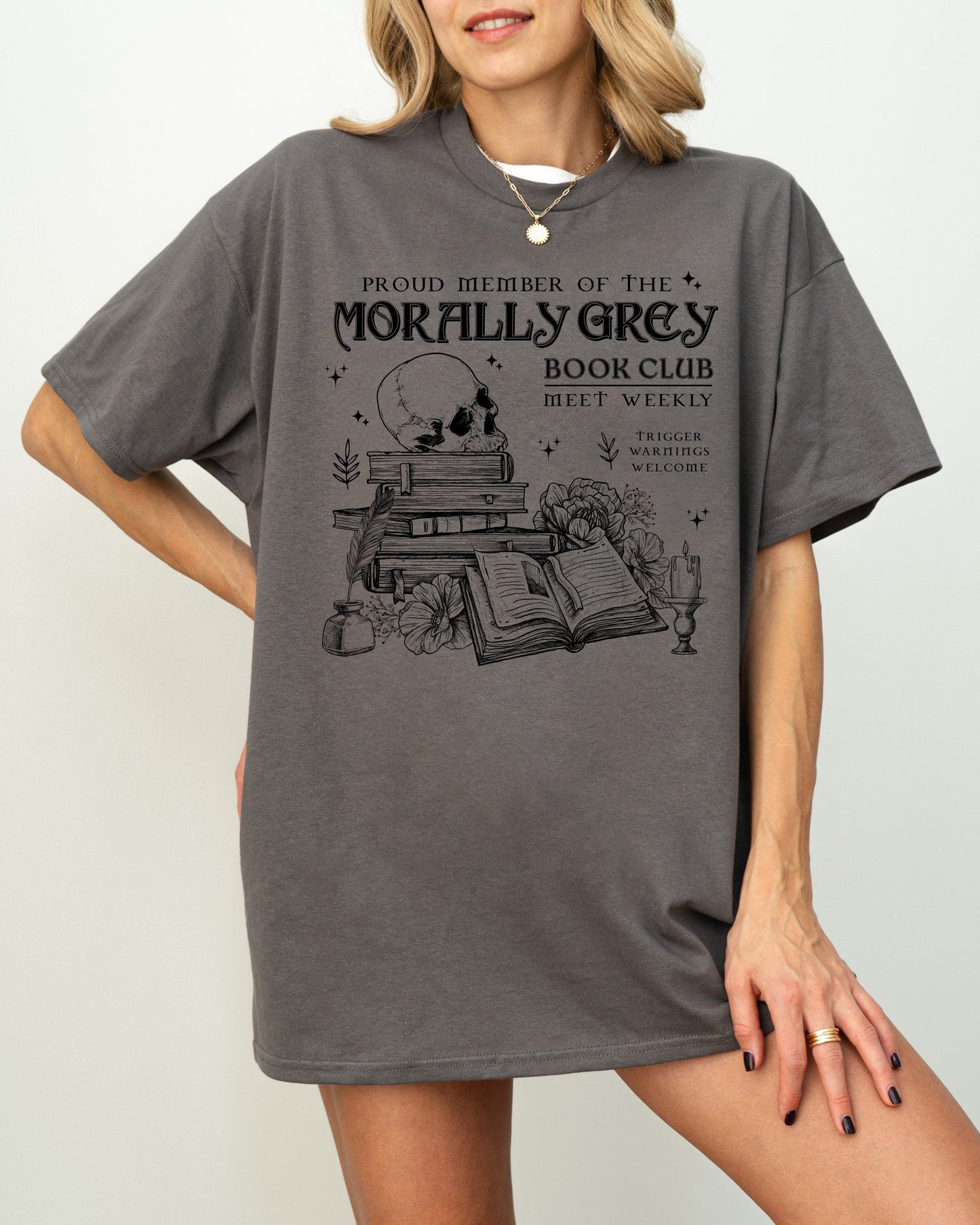 Morally Grey Book Club Shirt Book Lover Shirt Book TShirt Women Reading Shirts Book Club Shirt