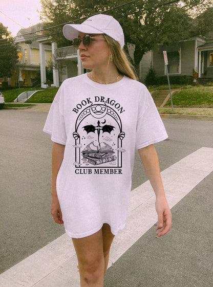 Book Dragon Club Member Shirt Book Lover Shirt Book TShirt Women Reading Shirts Book Club Shirt I Love Reading Book Club Gift Book Junkie