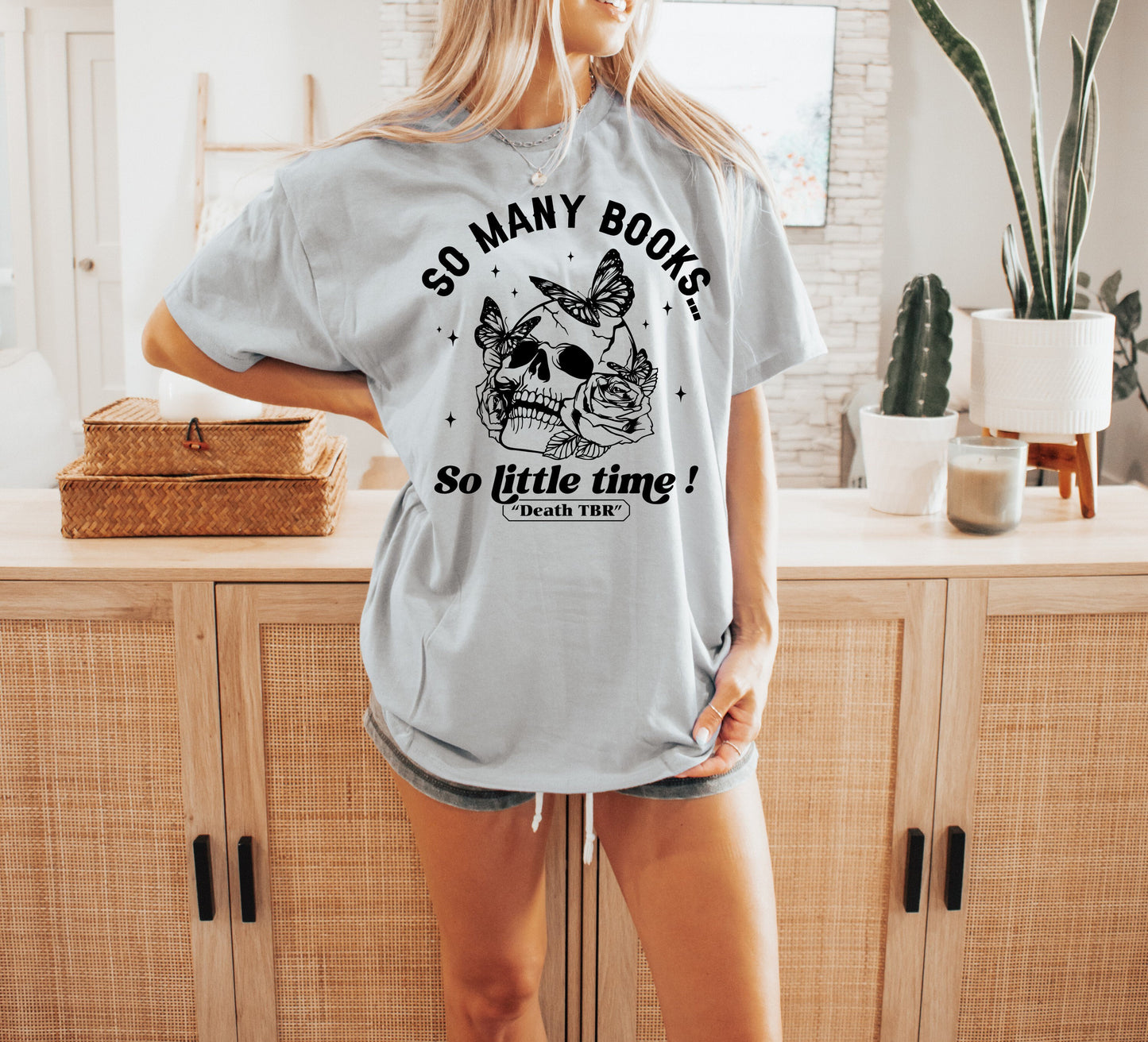 Book Shirt So Many Books... So Little Time Death TBR Shirt Book Lover Shirt Book TShirt Women Reading Shirts Book Club Shirt