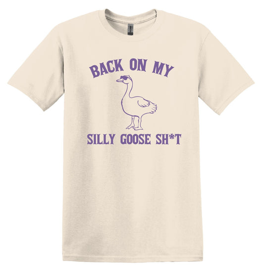 Back on My Silly Shit Shirt Graphic Shirt Funny Adult TShirt Vintage Funny TShirt Nostalgia T-Shirt Relaxed Cotton Shirt