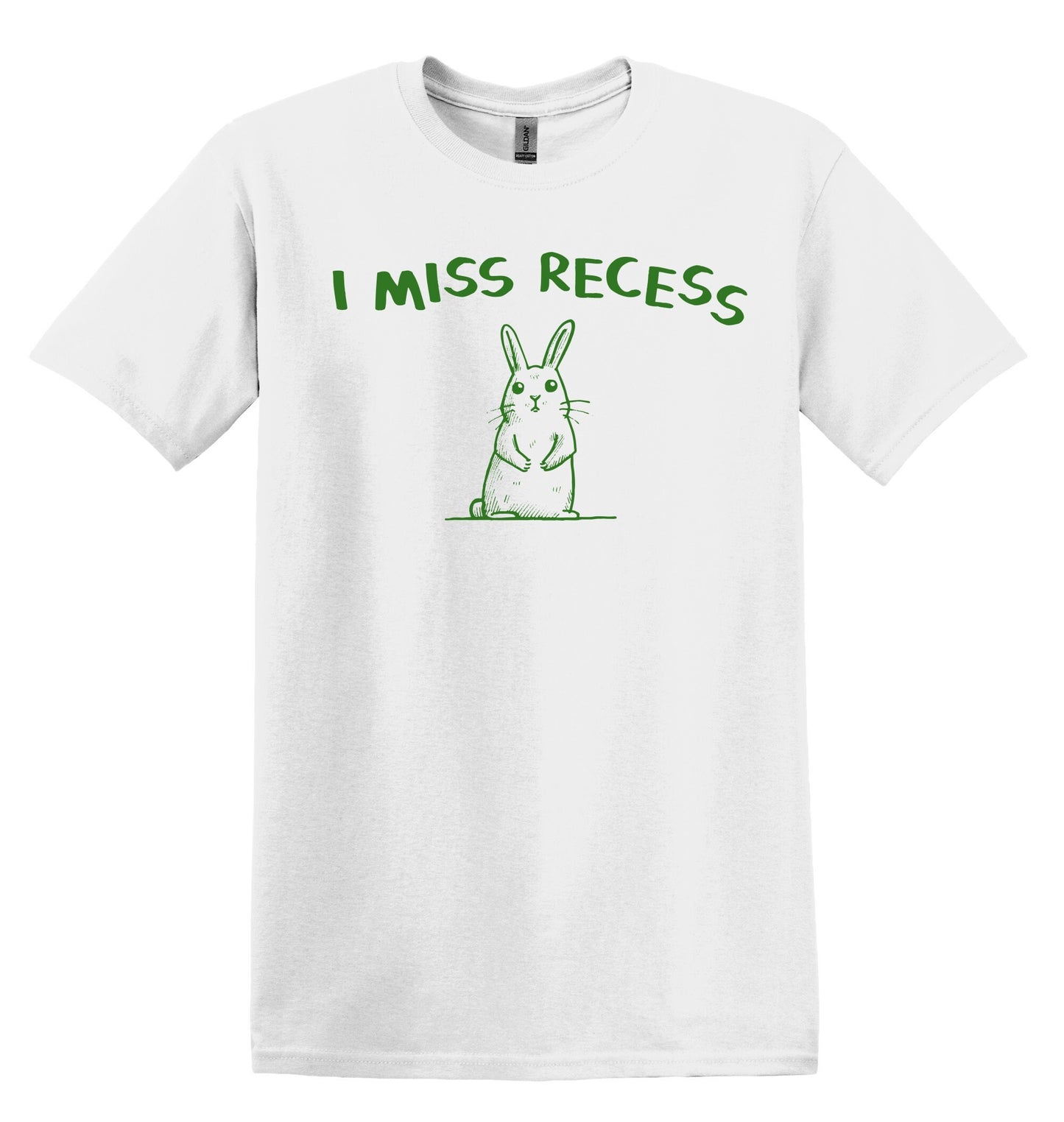 I Miss Recess Bunny Shirt Graphic Shirt Funny Shirt Vintage Funny TShirt Nostalgia Shirt Relaxed Shirt Minimalist Gag Shirt Meme Shirt