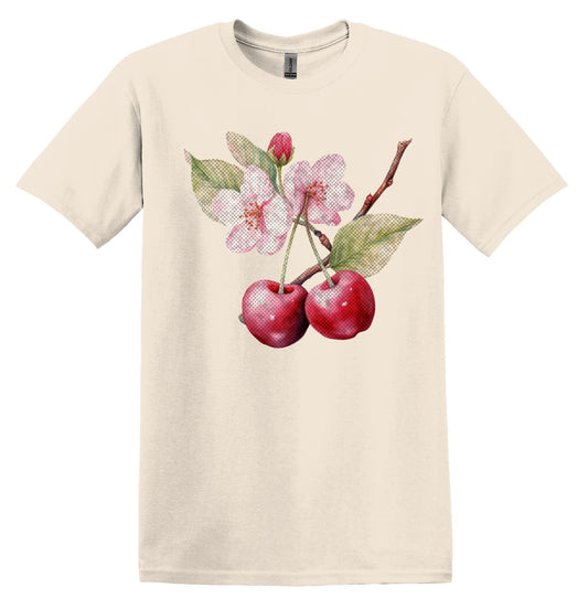 Cherry Floral Shirt Flower Shirt Garden Lover Shirt Flower Lover Shirt Wild Flowers Shirt Floral Tshirt Boho Floral Shirt Cottage Core Shirt