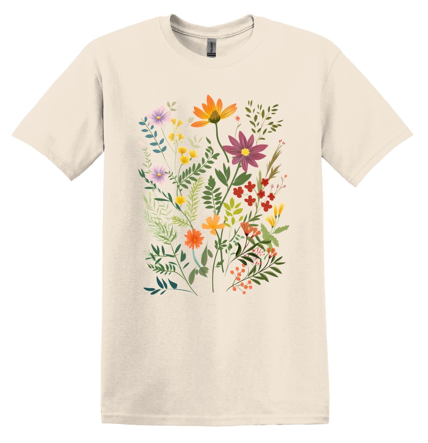 Wildflowers Tshirt Flower Shirt Garden Lover Shirt Flower Lover Shirt Wild Flowers Shirt Floral Tshirt Boho Floral Shirt Summer Floral