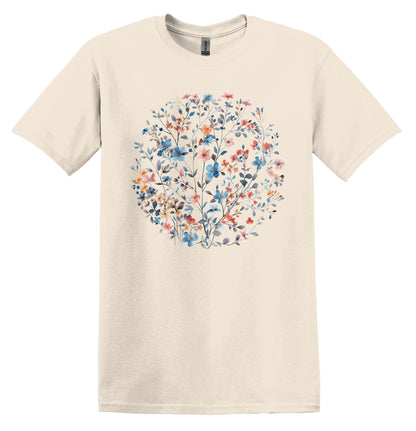 Circle Wildflowers Shirt Flower Shirt Circle Boho Flower Shirt Flower Lover Shirt Wildflowers Shirt Floral Shirt Floral Sweatshirt