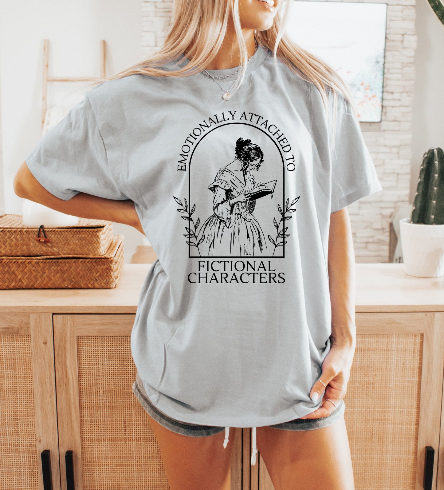 Emotionally Attached to Fictional Characters T-shirt Book Lover Shirt Book Tshirt Women Reading Shirts Book Club gifts bookish Shirt