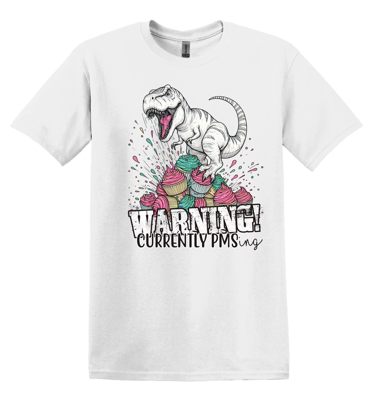 Warning Currently PMSing Shirt Funny Gift Unisex Shirt Gift for Her Retro Tshirt Vintage Graphic Shirt Joke shirt TShirt Funny Shirt