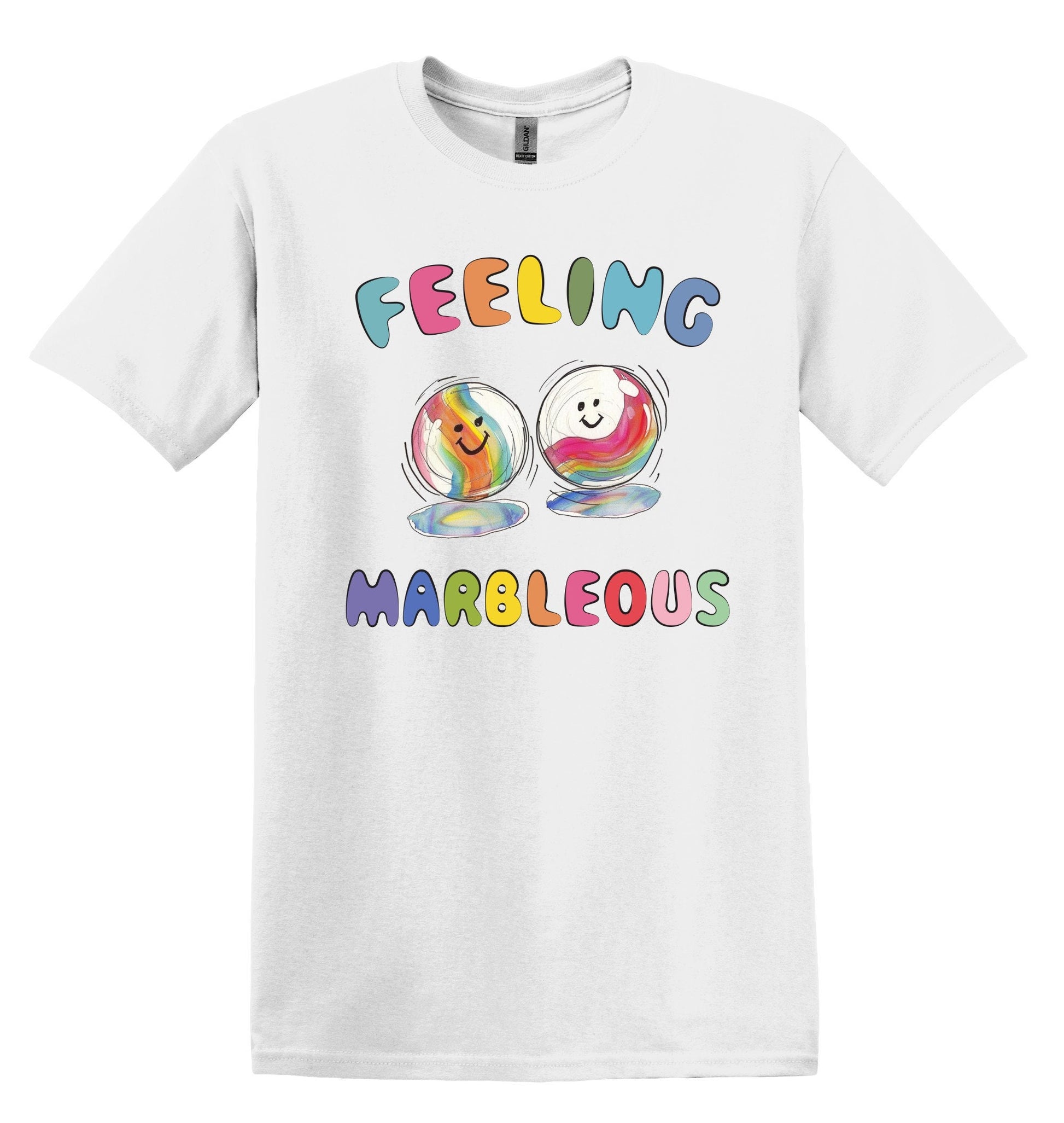 Feeling Marbelous Shirt Graphic Shirt Funny Shirt Vintage Funny Shirt Nostalgia Shirt Cotton Shirt Minimalist Shirt