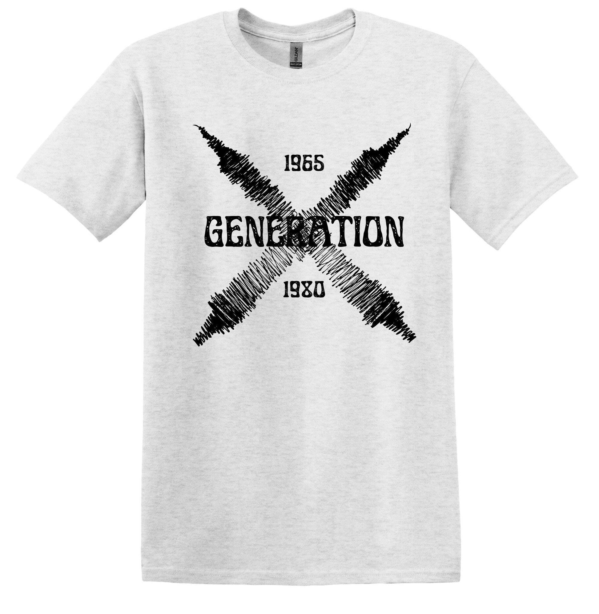 Generation X 1965-1980 T Shirts Generation X Shirt Funny T Shirts Gen X Shirt Generation X shirts