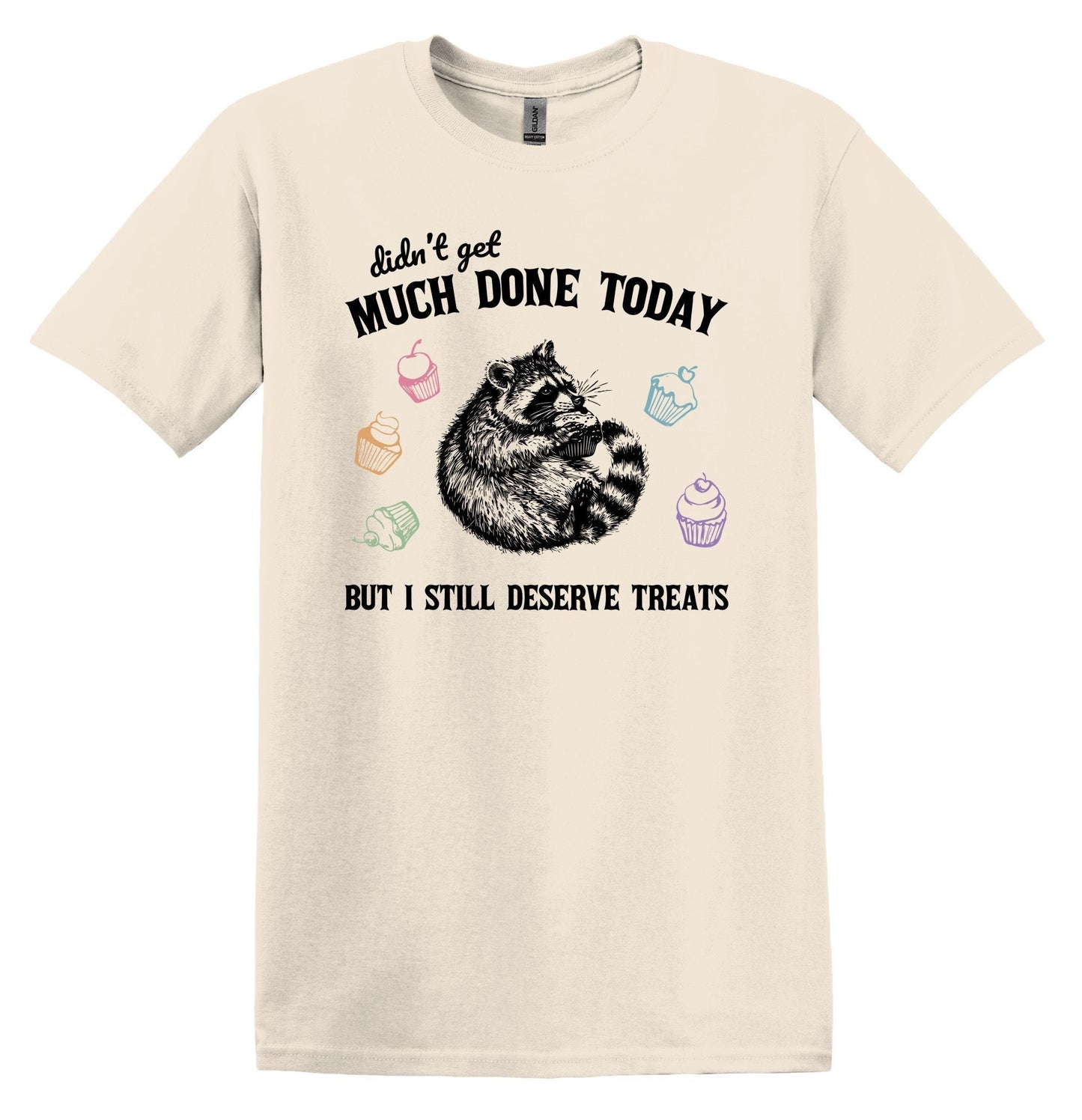 Didn't Get Much Done Today But I Still Deserve Treats Raccoon Shirt - Funny Graphic Tee