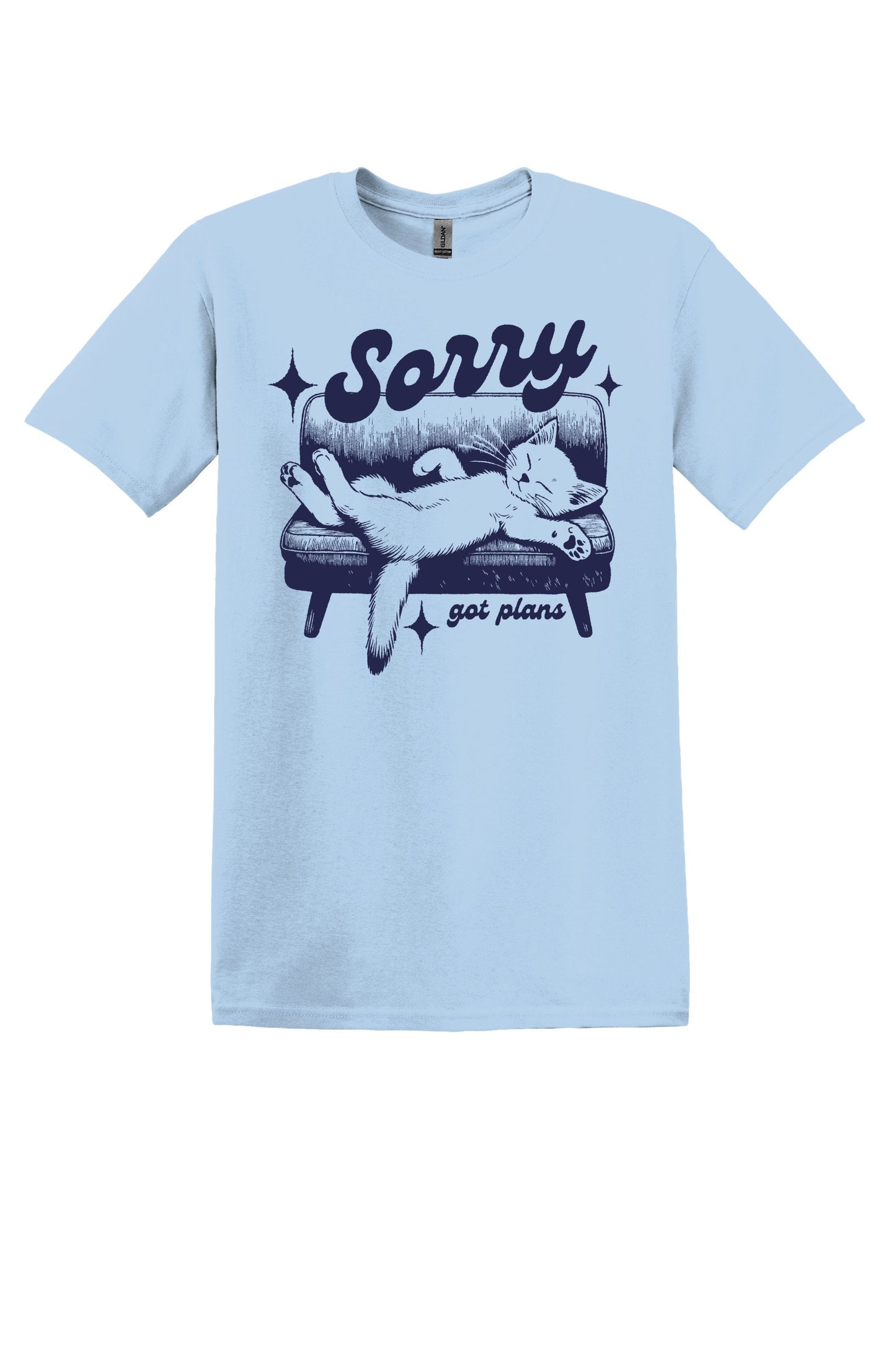 Sorry Got Plans Shirt Funny TShirt Sarcastic T-Shirt Funny Cat Shirt Retro Shirt Vintage Shirt Lazy Cat Shirt