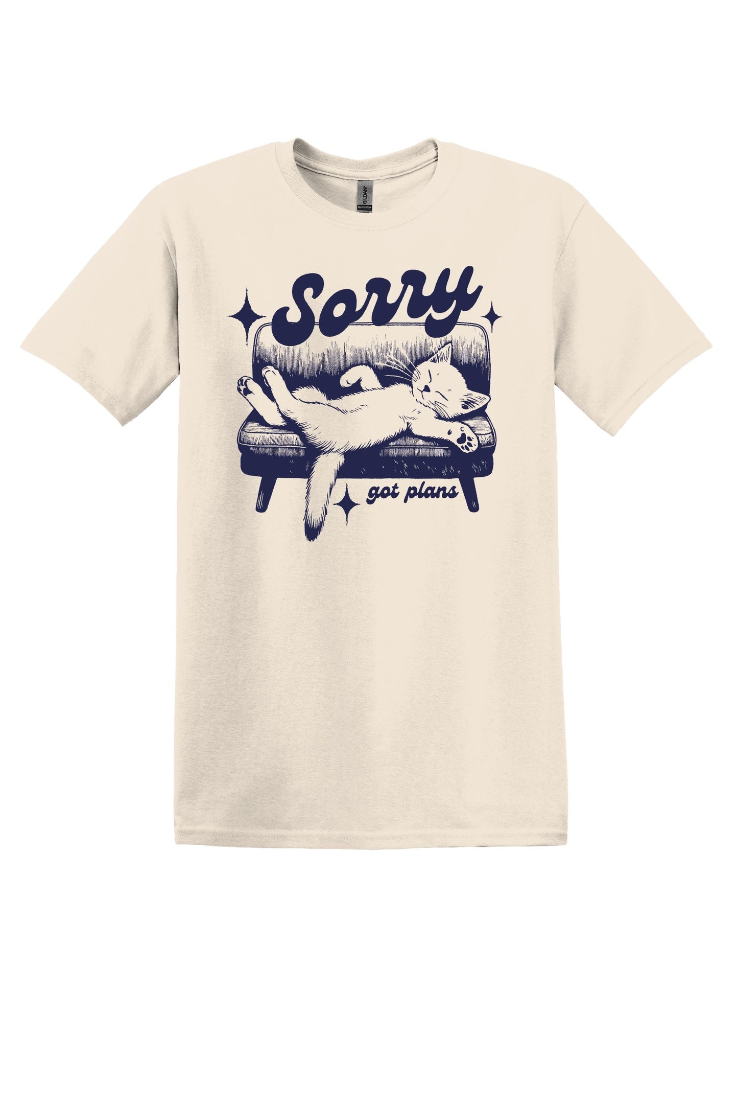 Sorry Got Plans Shirt Funny TShirt Sarcastic T-Shirt Funny Cat Shirt Retro Shirt Vintage Shirt Lazy Cat Shirt