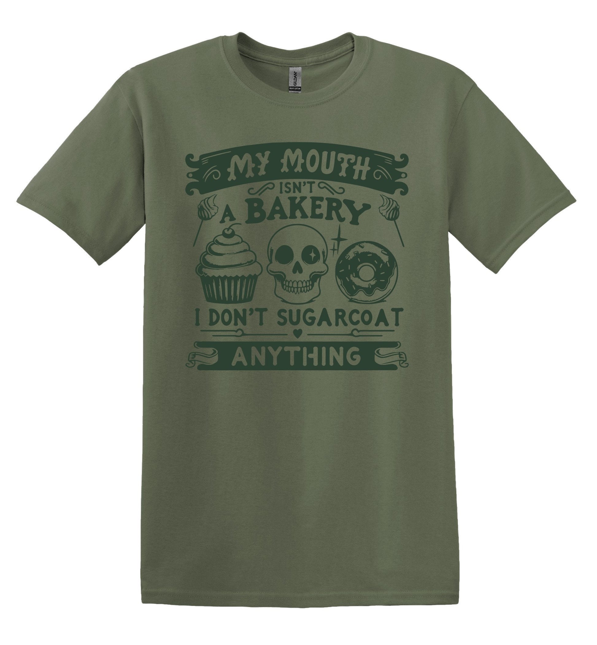 My Mouth isn't a Bakery T-shirt Graphic Shirt Funny Adult TShirt Vintage Funny TShirt Nostalgia T-Shirt Relaxed Cotton Tee T-Shirt