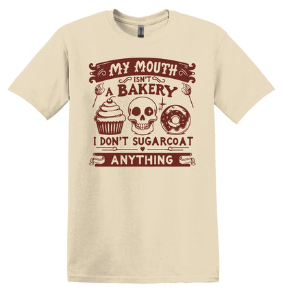 My Mouth isn't a Bakery T-shirt Graphic Shirt Funny Adult TShirt Vintage Funny TShirt Nostalgia T-Shirt Relaxed Cotton Tee T-Shirt