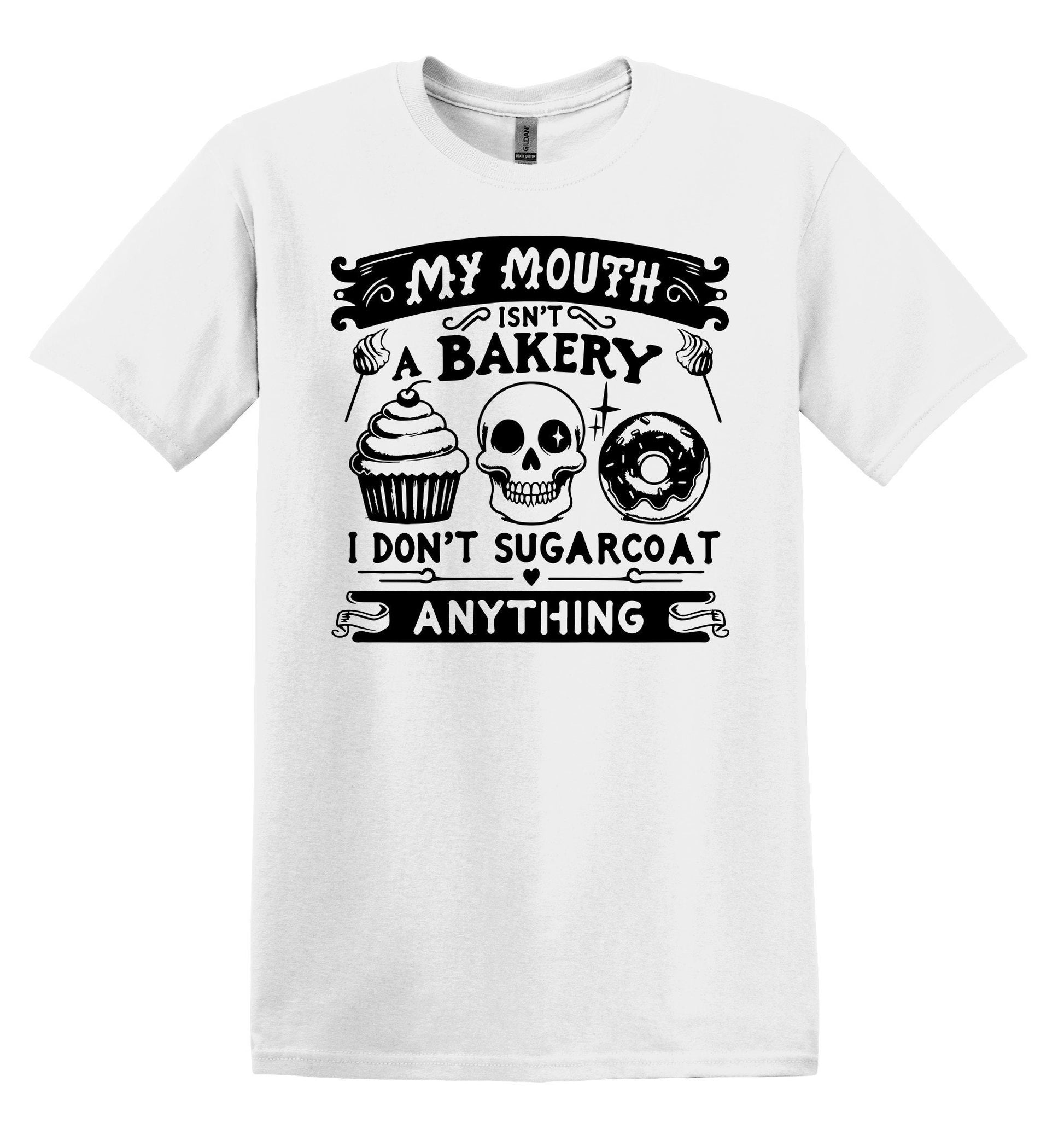 My Mouth isn't a Bakery T-shirt Graphic Shirt Funny Adult TShirt Vintage Funny TShirt Nostalgia T-Shirt Relaxed Cotton Tee T-Shirt