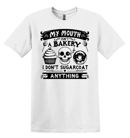 My Mouth isn't a Bakery T-shirt Graphic Shirt Funny Adult TShirt Vintage Funny TShirt Nostalgia T-Shirt Relaxed Cotton Tee T-Shirt