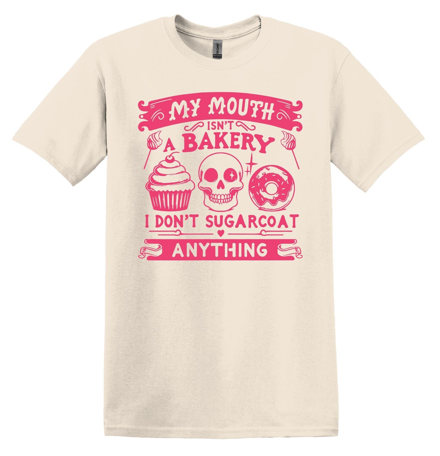 My Mouth isn't a Bakery T-shirt Graphic Shirt Funny Adult TShirt Vintage Funny TShirt Nostalgia T-Shirt Relaxed Cotton Tee T-Shirt