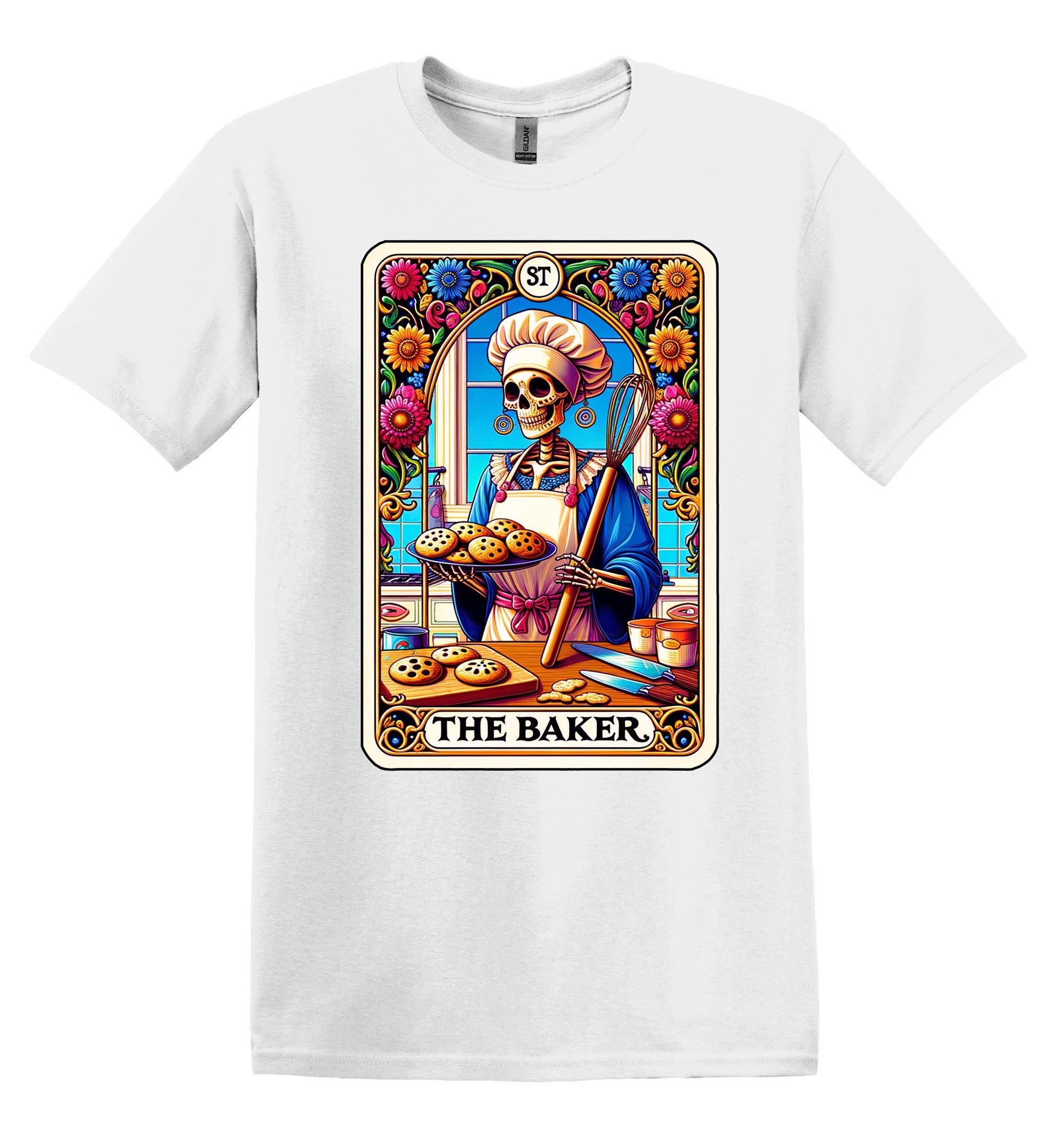 Baking Shirt The Baker Tarot Card Tee, Baking Lover Gift, Cookies Lover Tee