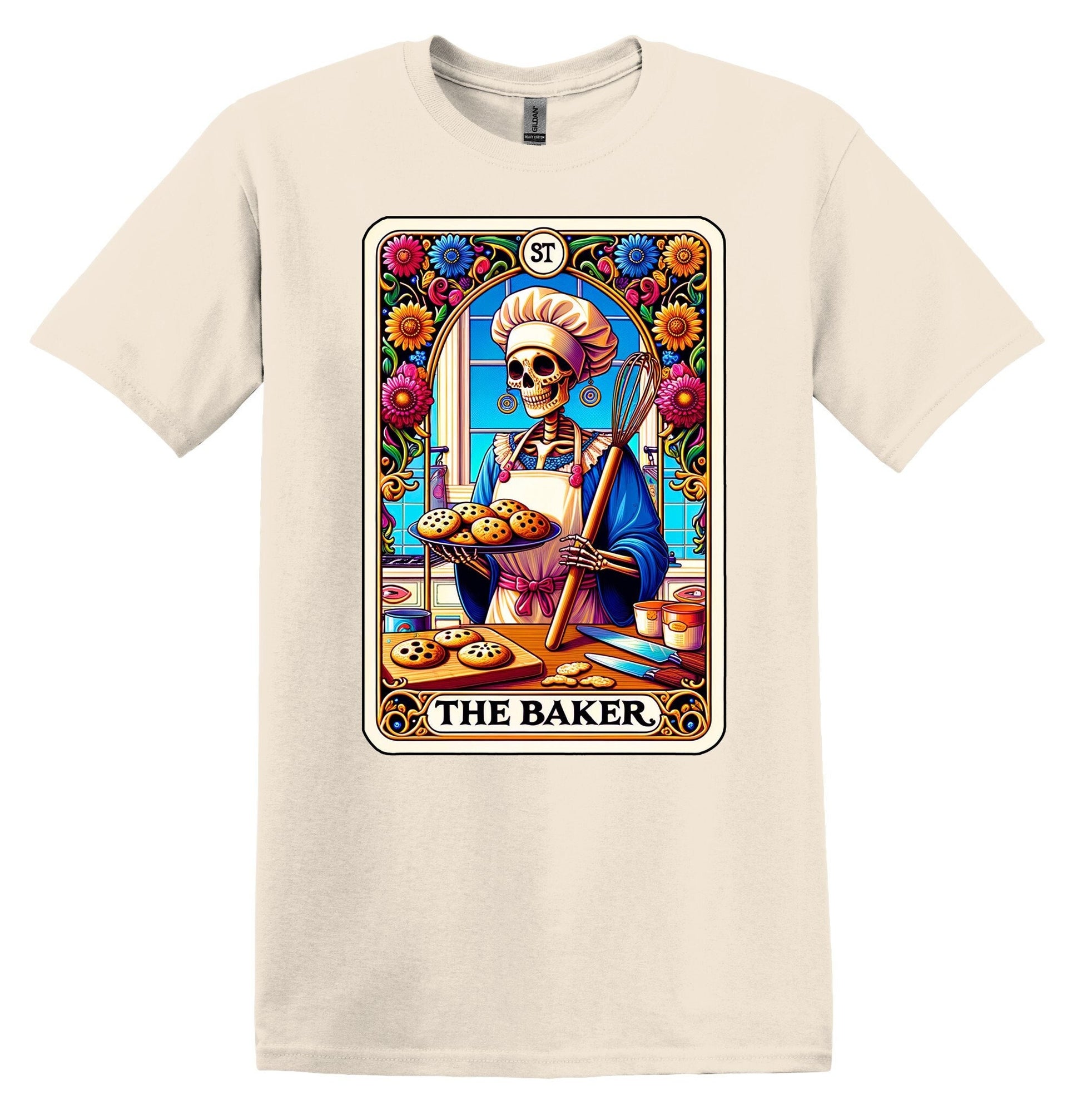 Baking Shirt The Baker Tarot Card Tee, Baking Lover Gift, Cookies Lover Tee