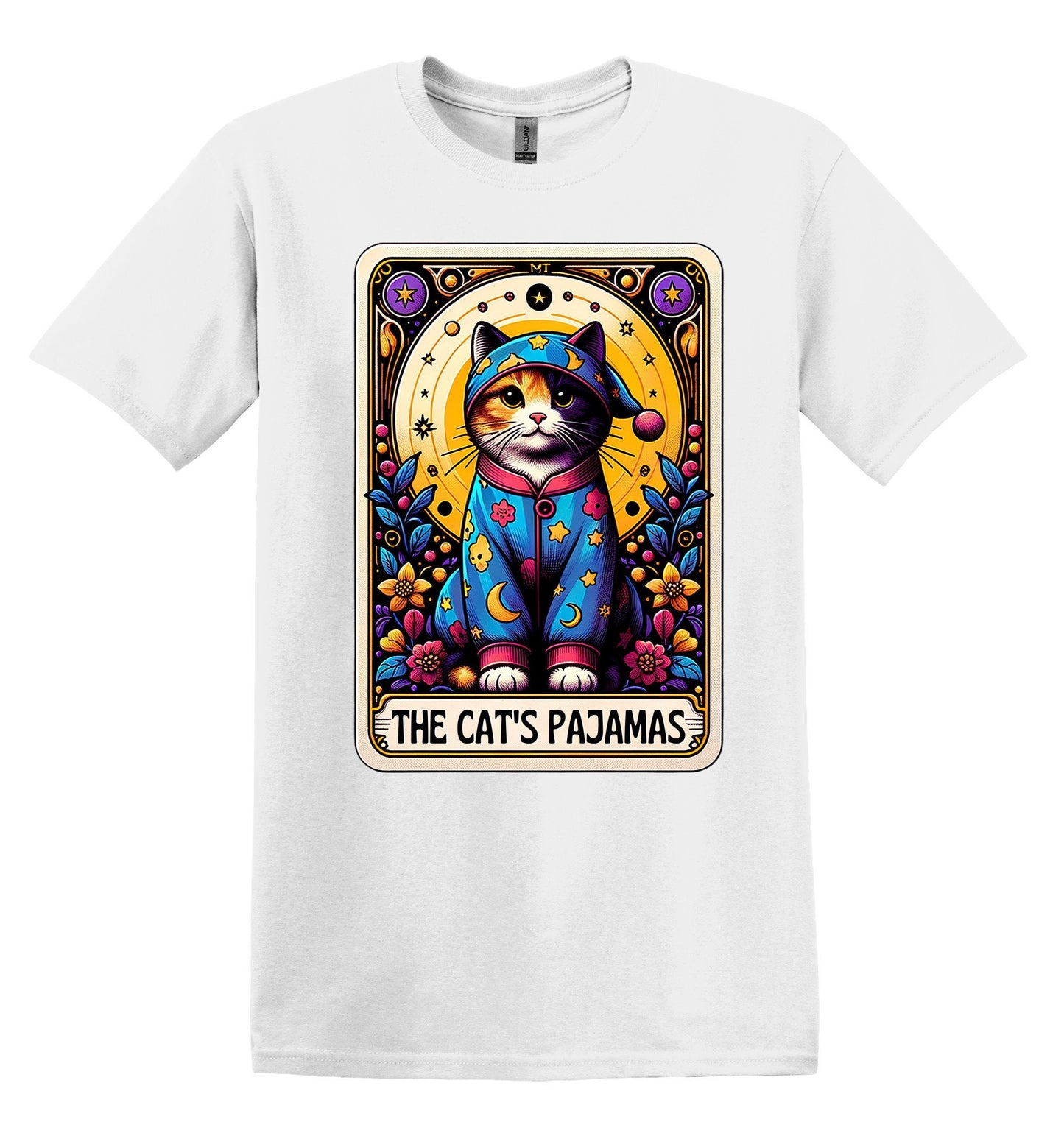 The Cat's Pajamas Tarot Card Shirt Funny Shirt Unisex Shirt Joke Tshirt Trendy Shirt Fun Gifts Retro Cat shirt T-Shirt Gag Shirt Funny Tee