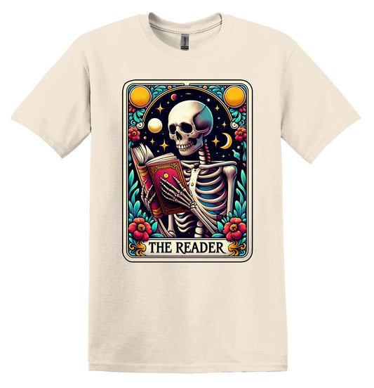 The Reader Shirt Funny Gift Unisex Shirt Gift for Her Retro Tshirt Vintage Graphic Shirt Joke Shirt Funny Tarot Card Shirt