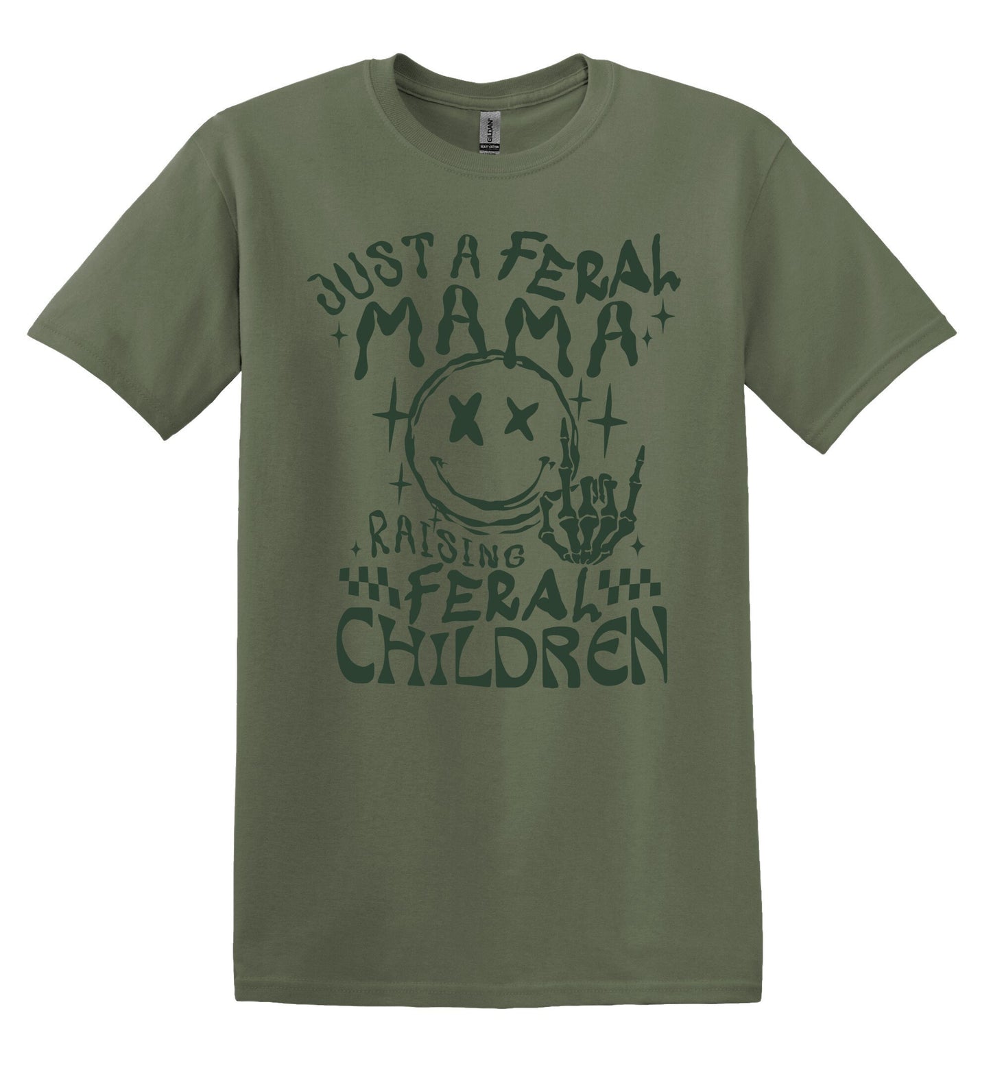 Just a Feral Mama Raising Feral Children Shirt Funny Adult TShirt Vintage Mothers Day Shirt Mothers Day Gift Mom Shirt Mom Gift Mothers Day