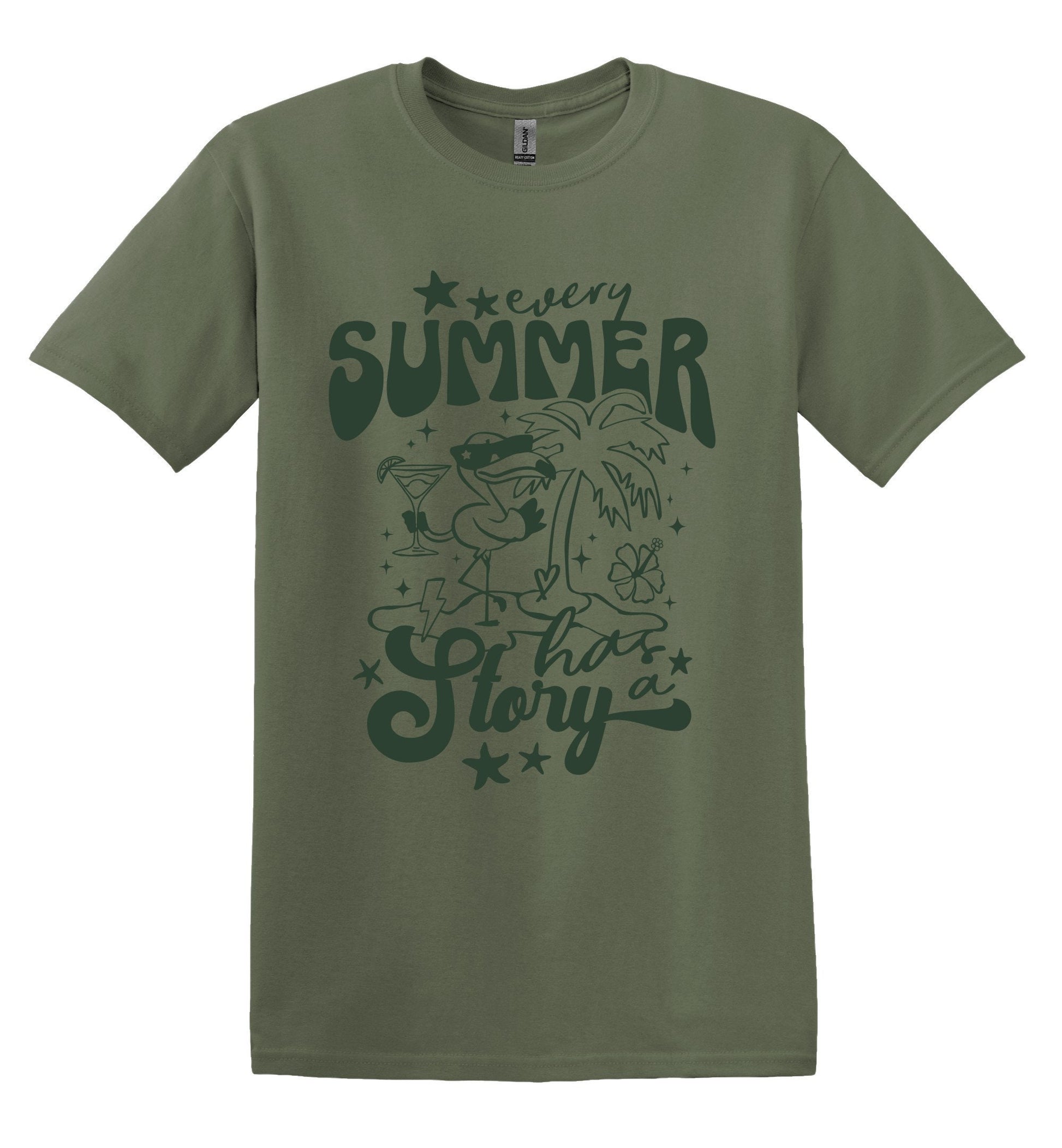 Every Summer has a Story Cute Summer Shirt Trendy Summer Tshirt Funny Adult TShirt Vintage Funny TShirt Nostalgia Shirt Relaxed Cotton Tee