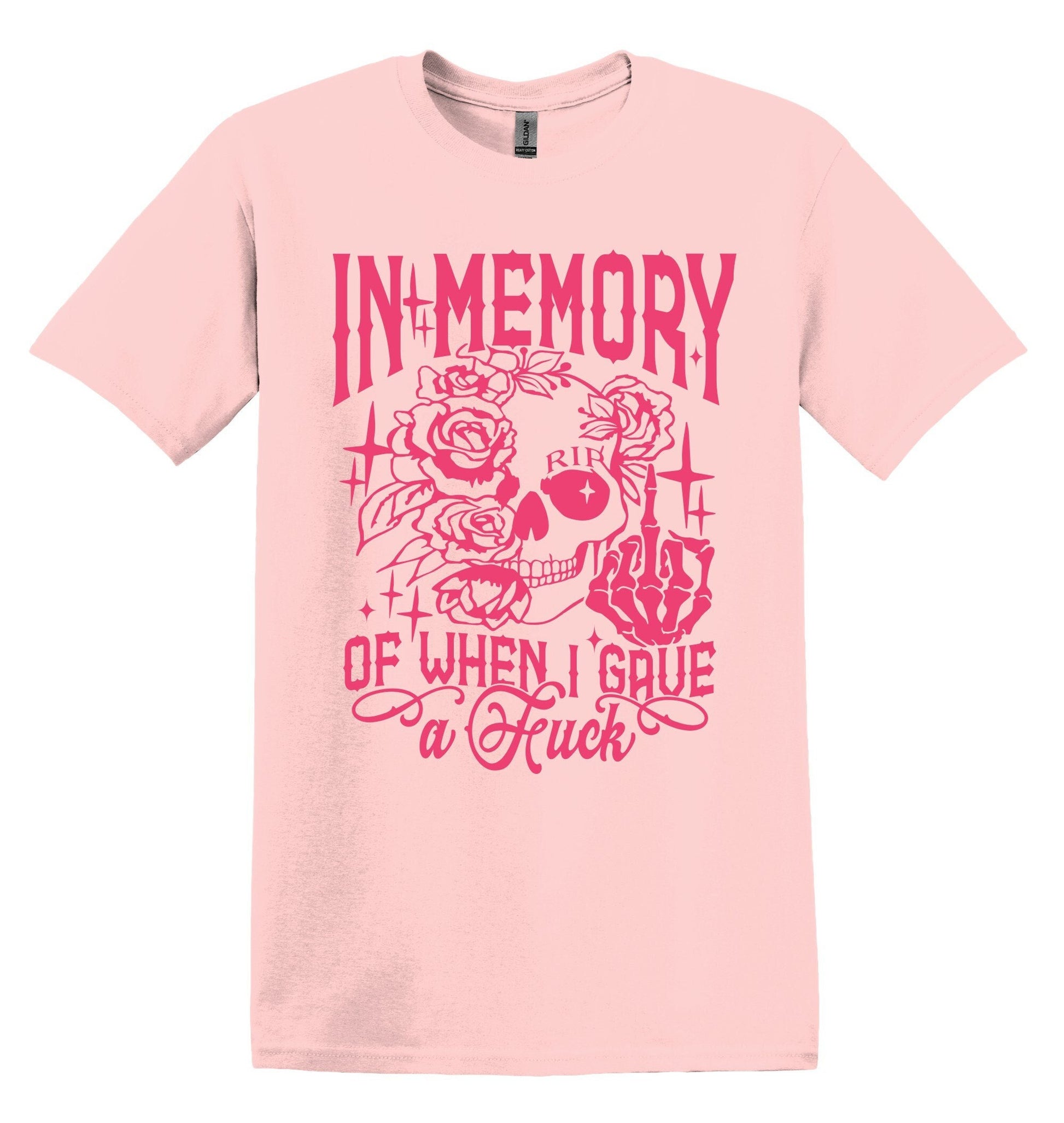 In Memory of When I Gave a F*ck T-shirt Graphic Shirt Funny Adult TShirt Vintage Funny TShirt Nostalgia T-Shirt Relaxed Cotton Tee T-Shirt