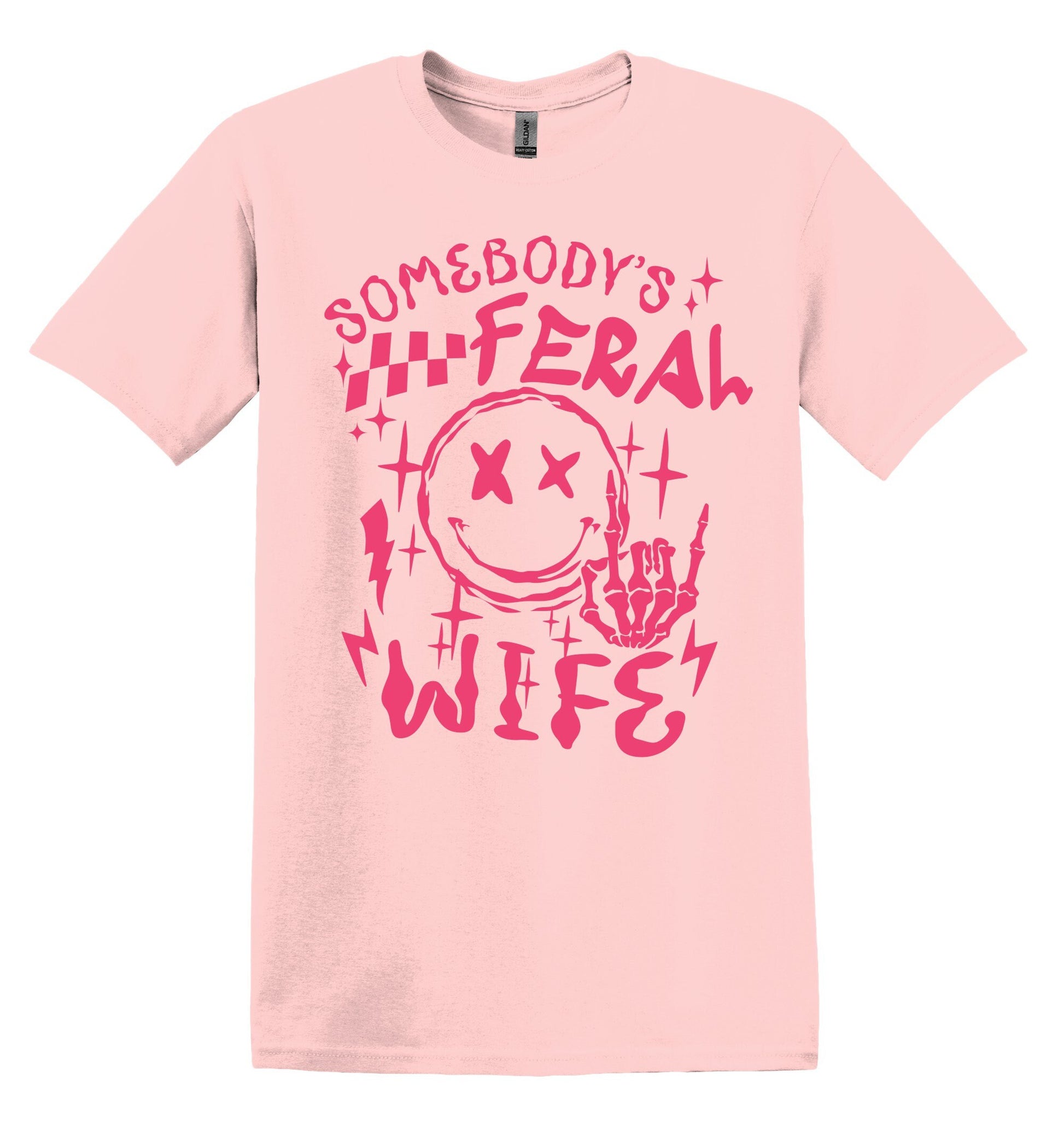 Somebody's Feral Wife Shirt Funny Adult TShirt Graphic Shirt Funny Adult TShirt Vintage Funny TShirt Nostalgia T-Shirt Relaxed Cotton Shirt