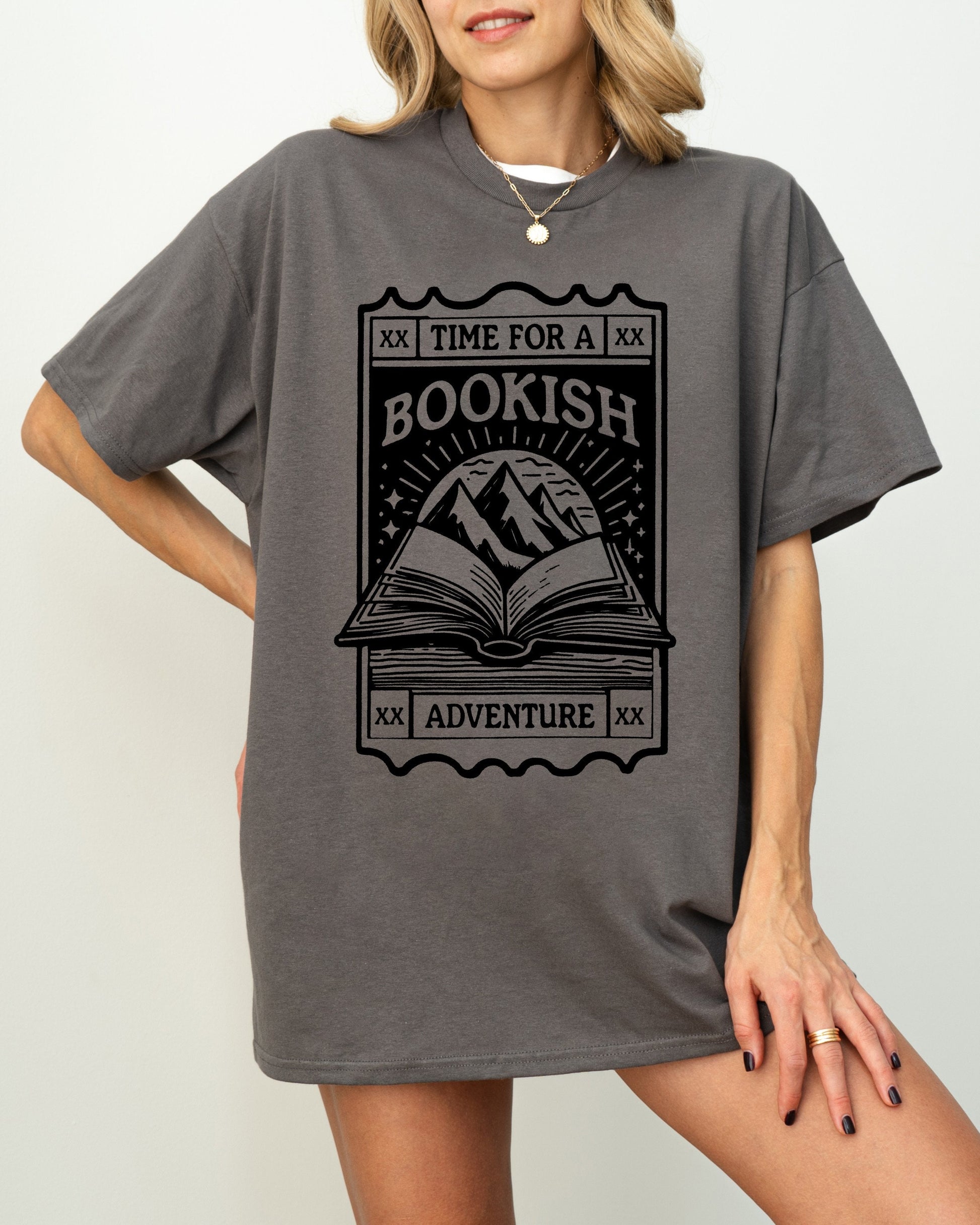 Time for a Bookish Adventure Shirt Book shirt Book Lover Tshirt Women Reading Shirts Book Club Shirt book shirt Book gift