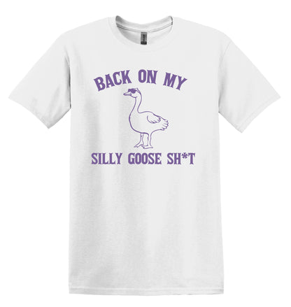 Back on My Silly Shit Shirt Graphic Shirt Funny Adult TShirt Vintage Funny TShirt Nostalgia T-Shirt Relaxed Cotton Shirt