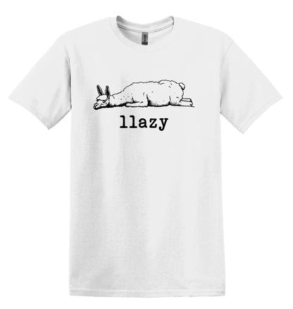 Llazy Llama Shirt Graphic Shirt Funny Vintage Shirt Nostalgia Shirt Minimalist Gag Shirt Minimalist Tee Meme T-Shirt Gag Gift