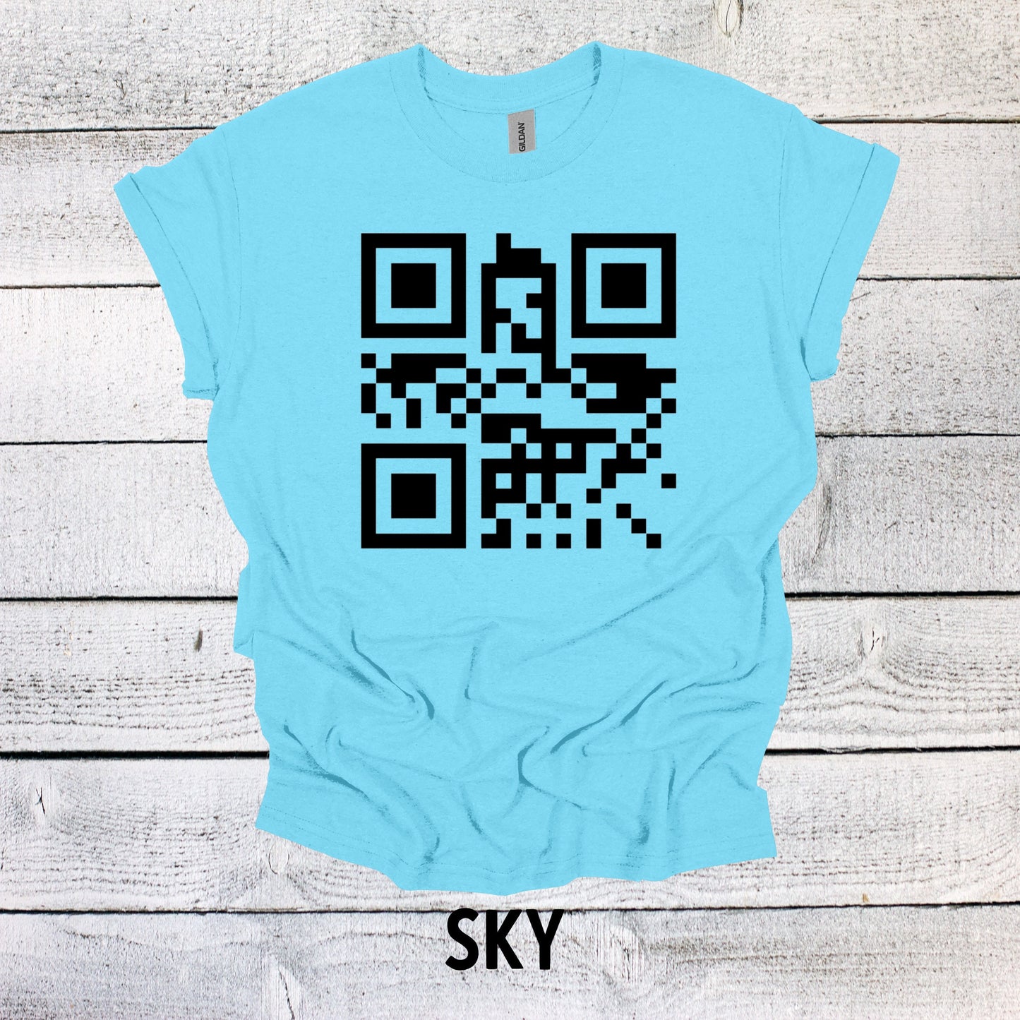 F Off QR Code Shirt Graphic Shirt Funny Shirt Vintage Shirt Nostalgia Cotton Shirt Funny F*ck Off Shirt